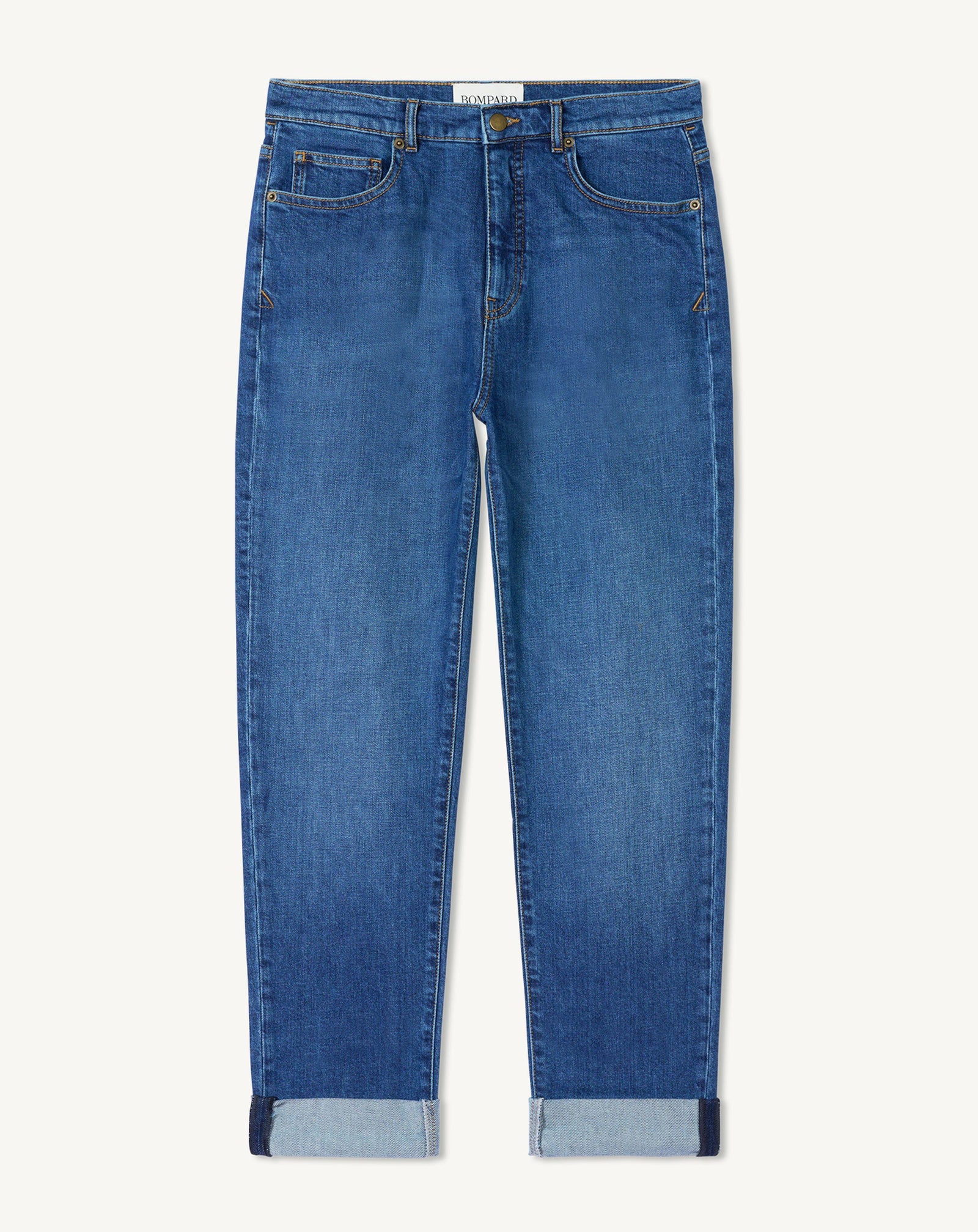 Jean denim délavé-VINTAGE BLUE-98% coton 2% elasthane