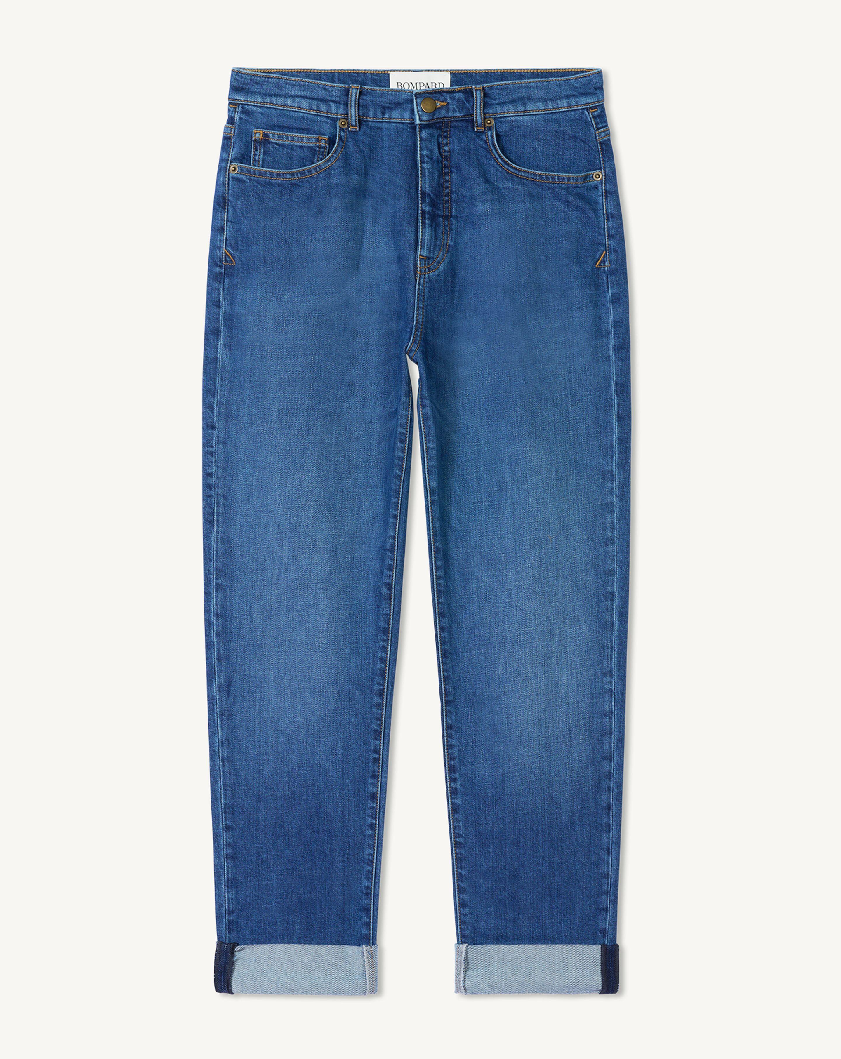 Jean denim délavé-VINTAGE BLUE-98% coton 2% elasthane