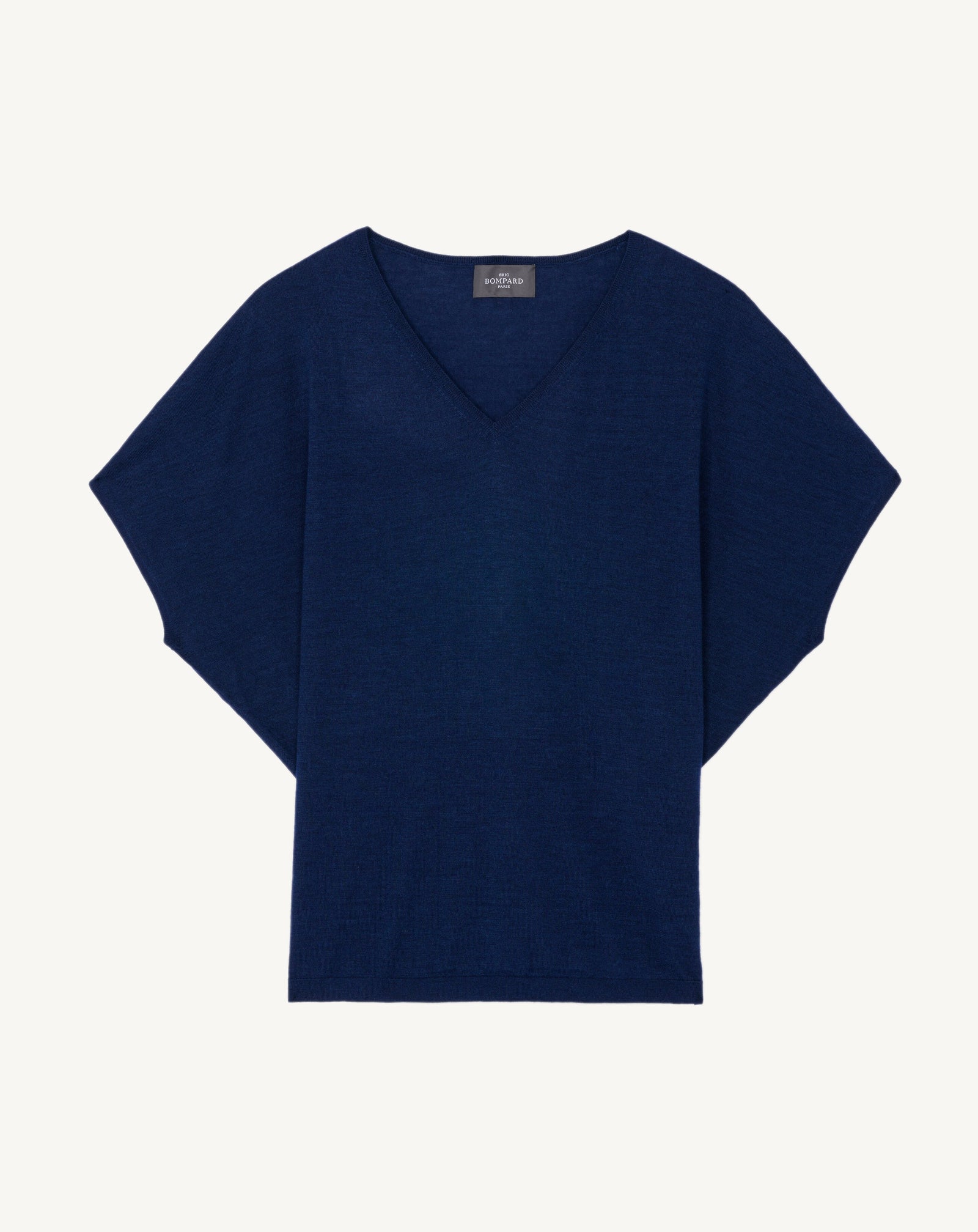 Pull V chauve-souris-AMIRAL-70% cachemire 30% soie