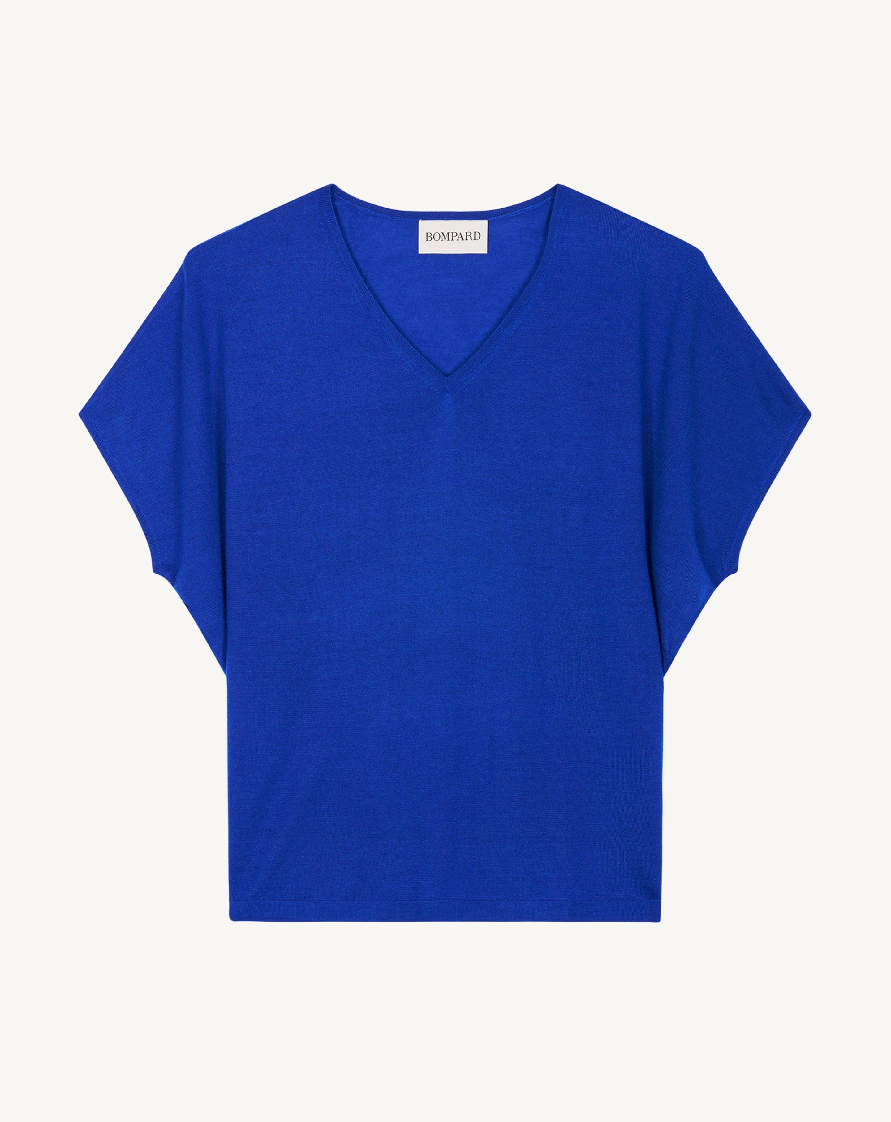 Pull V chauve-souris-ATLANTIQUE-70% cachemire 30% soie