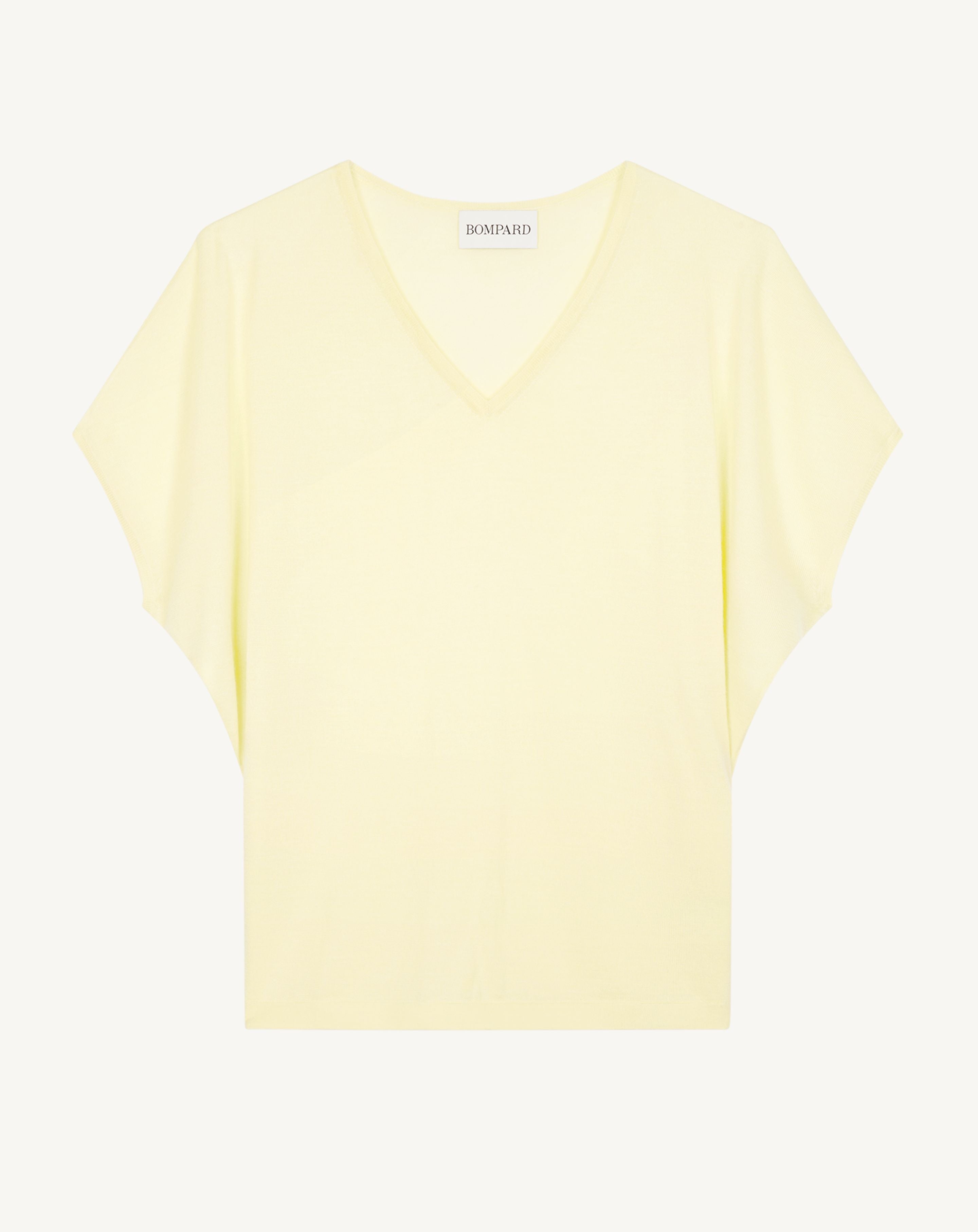 Pull V chauve-souris-ZESTE-70% cachemire 30% soie