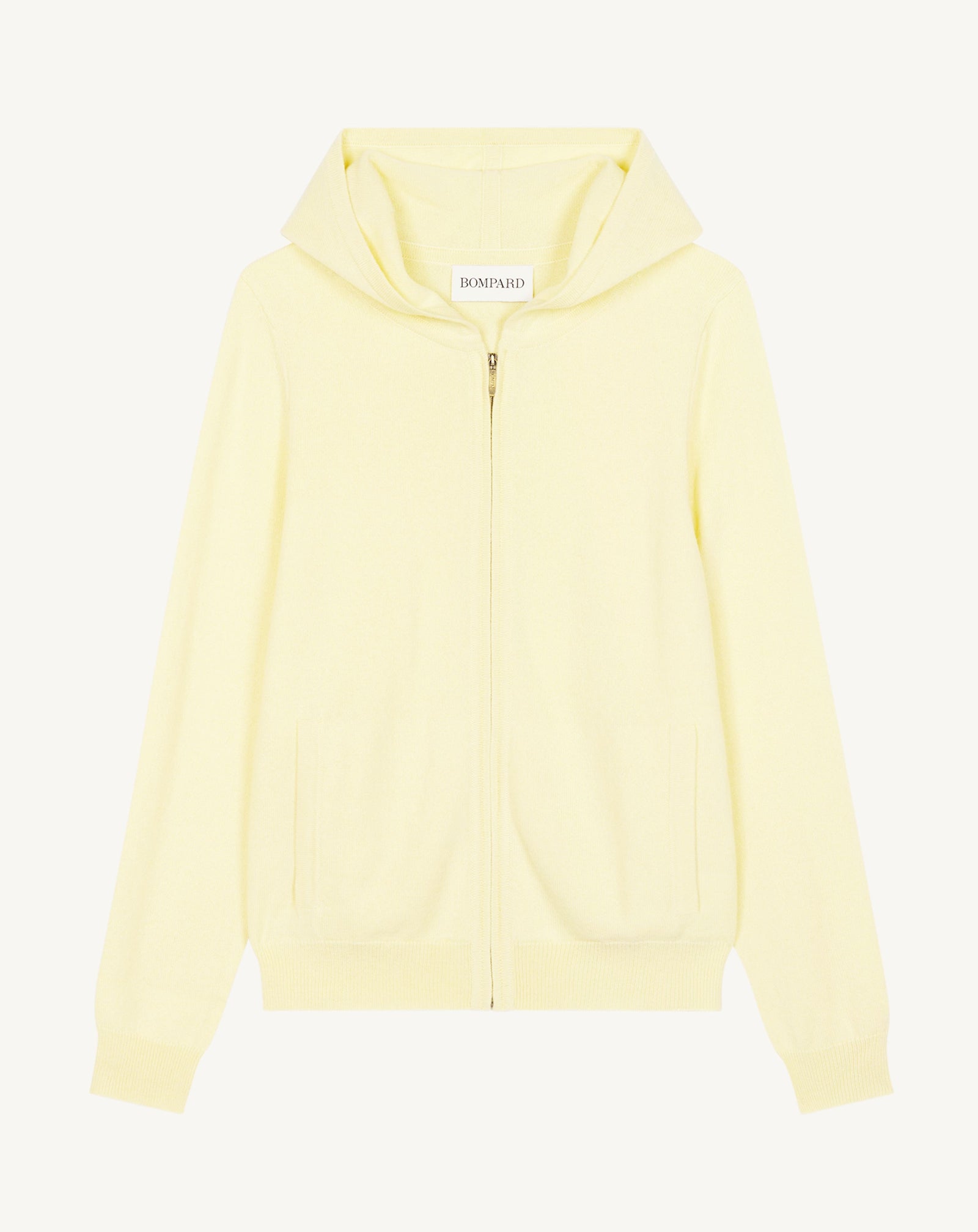 Pull à capuche zippé-ZESTE-100% cachemire