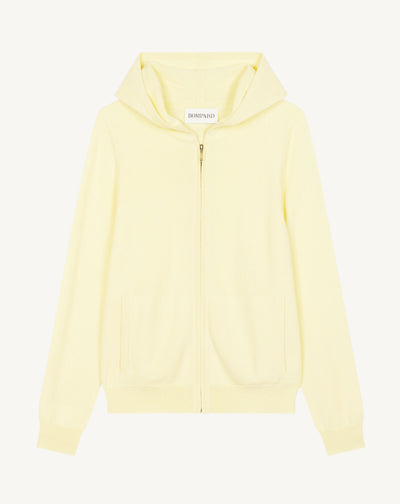 Pull à capuche zippé-ZESTE-100% cachemire