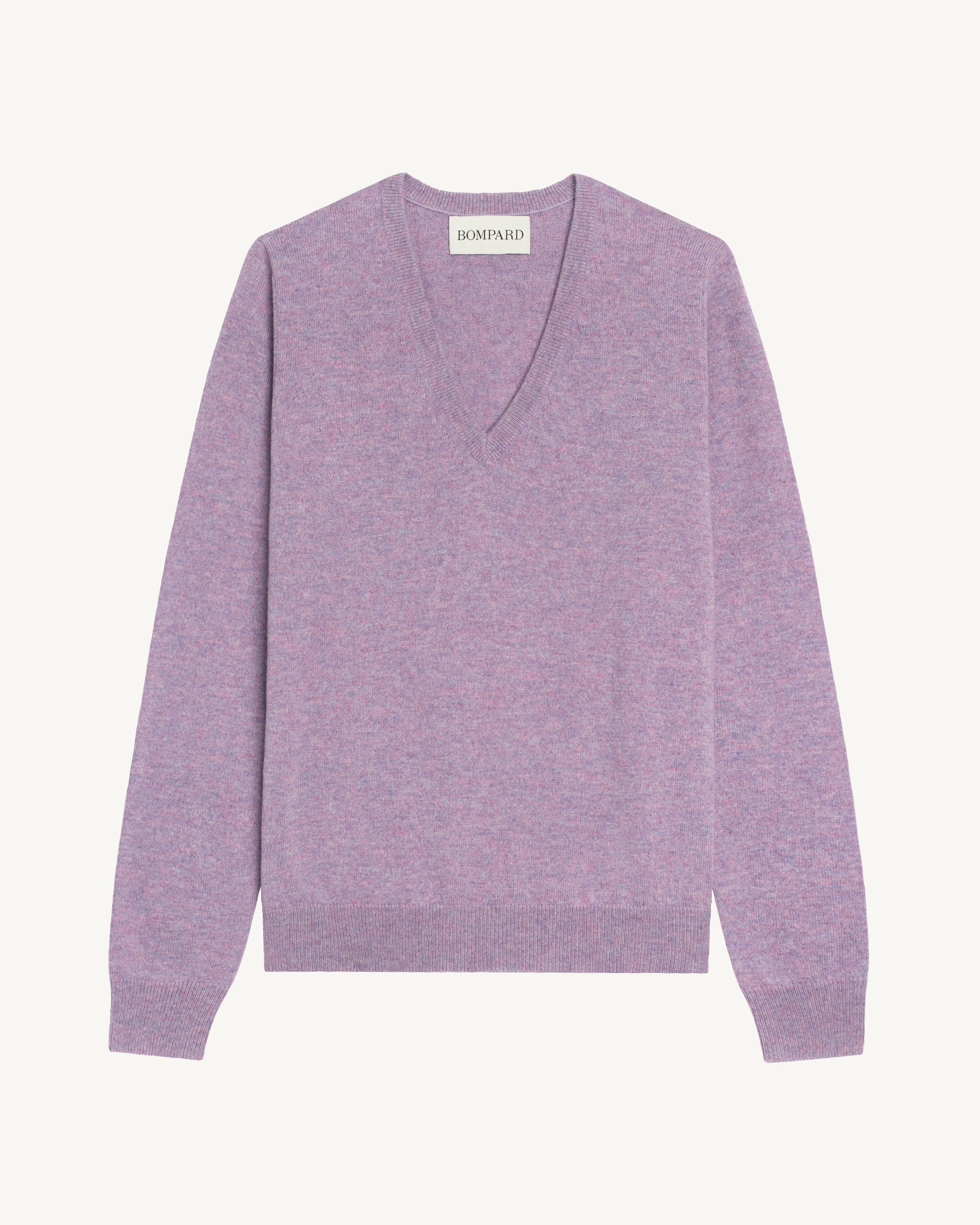 Pull col V Origines-PENSEE-100% cachemire