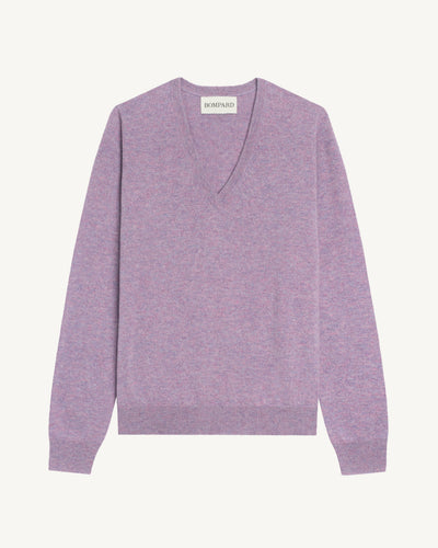 Pull col V Origines-PENSEE-100% cachemire