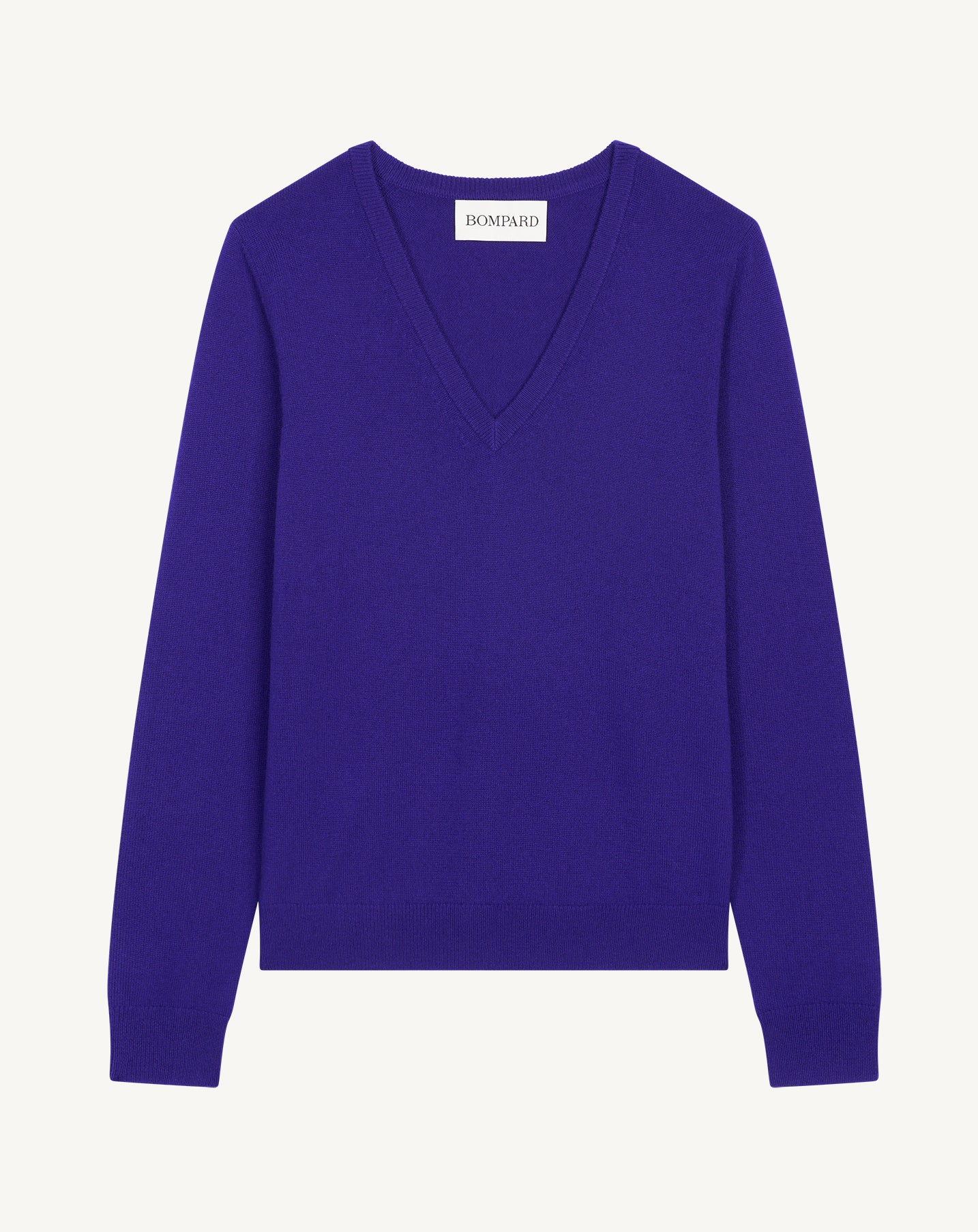 Pull col V Origines-ULTRAVIOLET-100% cachemire
