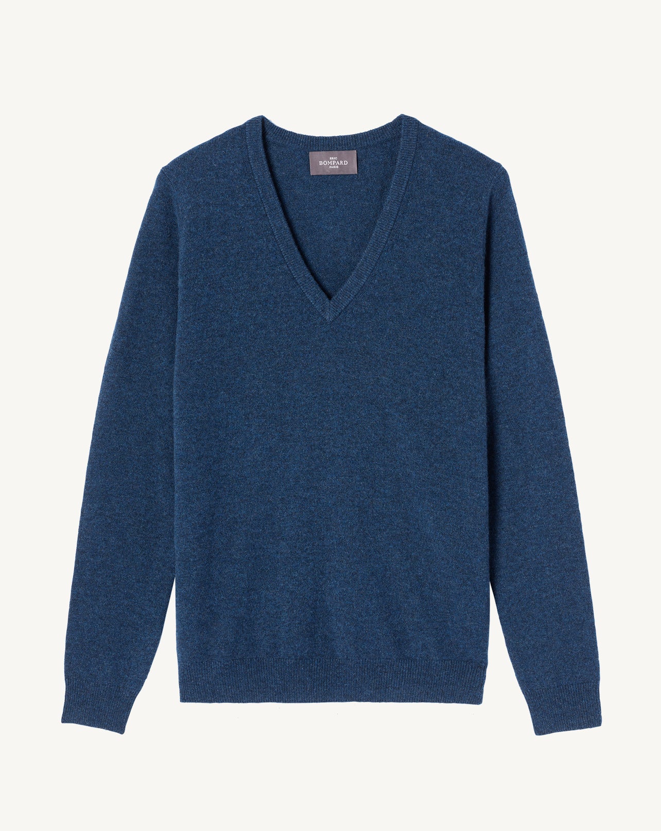 Pull col V classique-AIZOME-100% cachemire