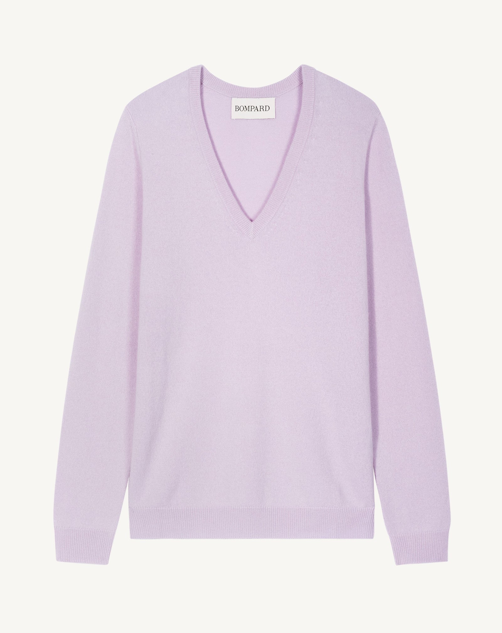 Pull col V classique-JACINTHE-100% cachemire