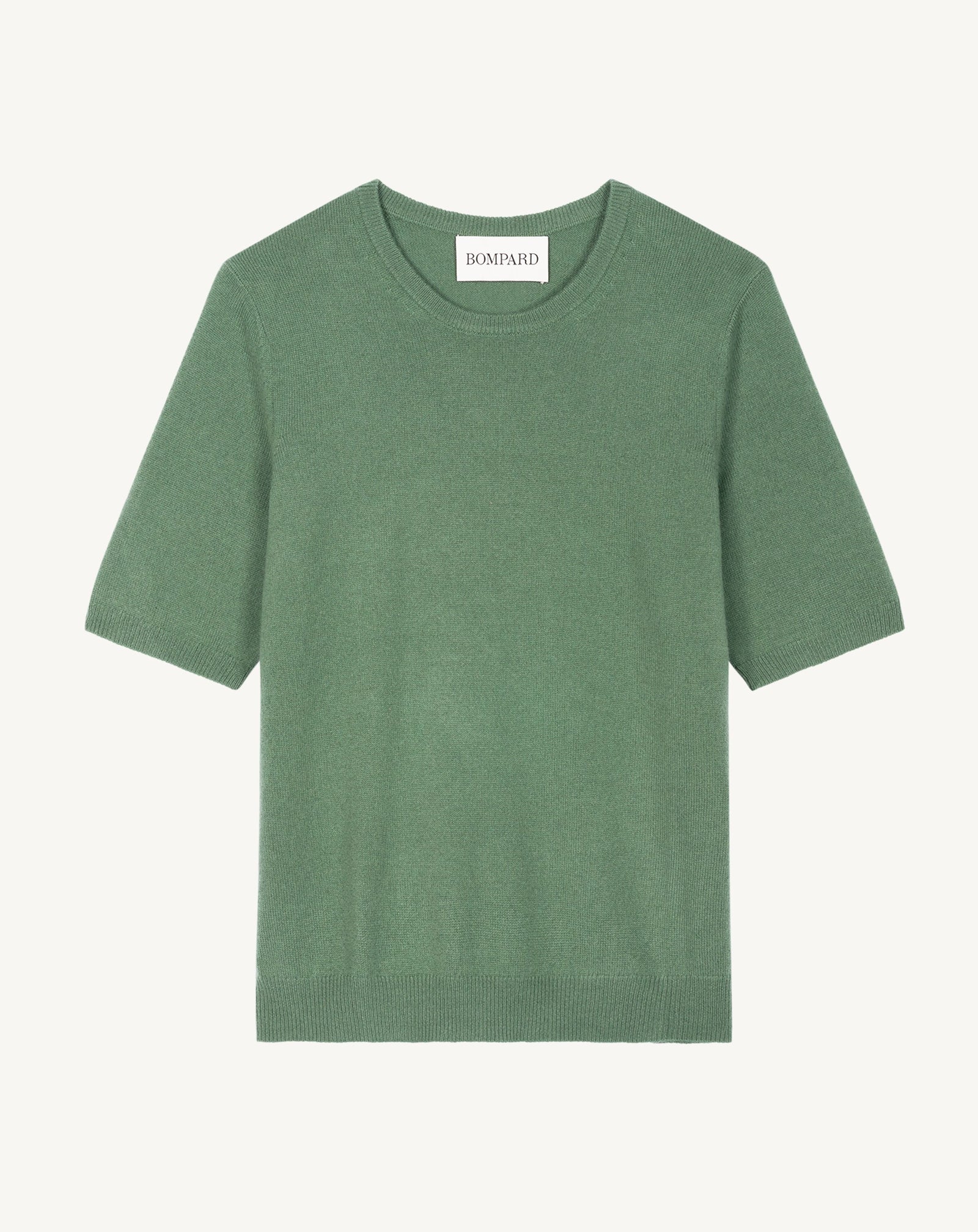 Col rond manches courtes-JADE-100% cachemire