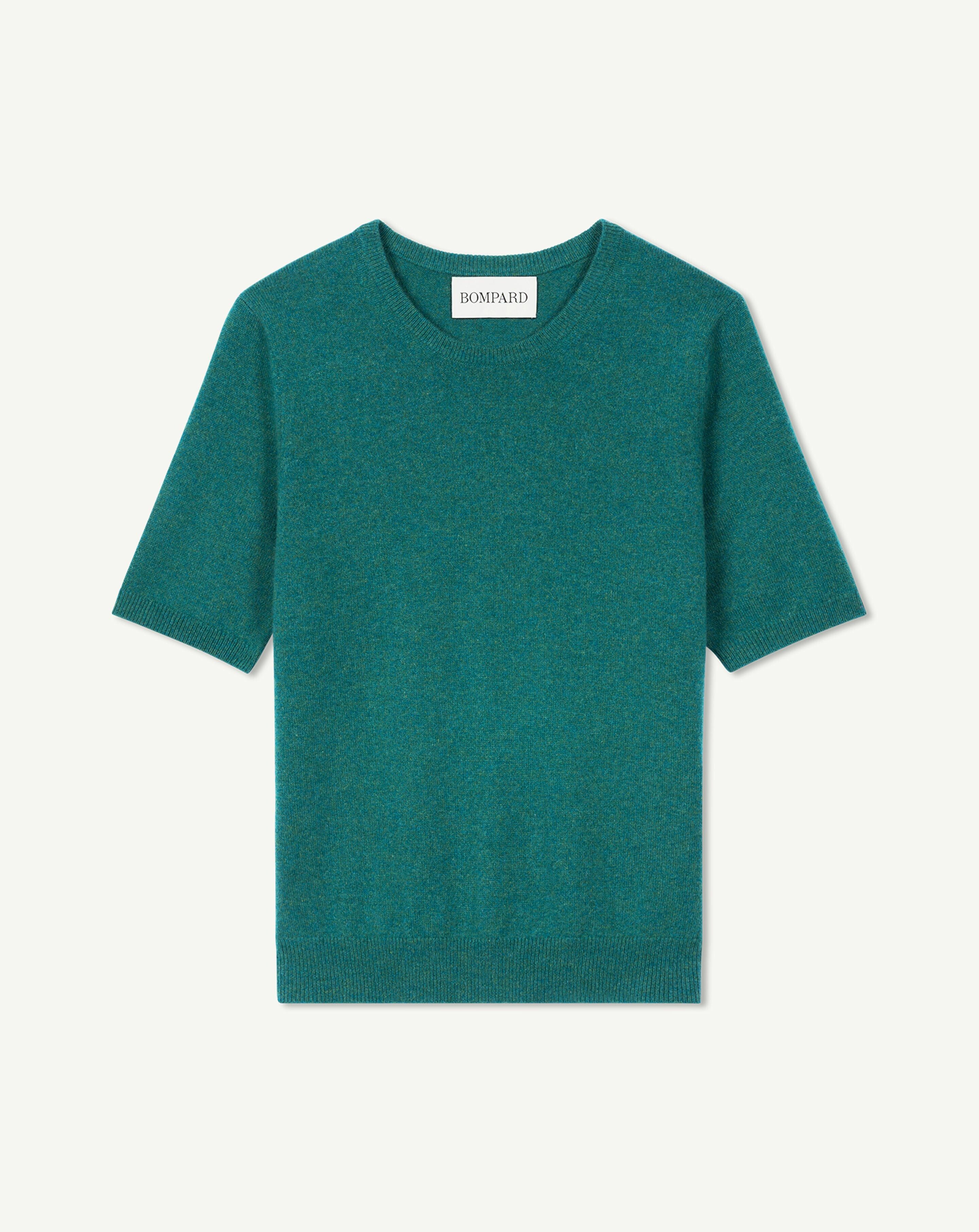 Col rond manches courtes-CEDRE-100% cachemire