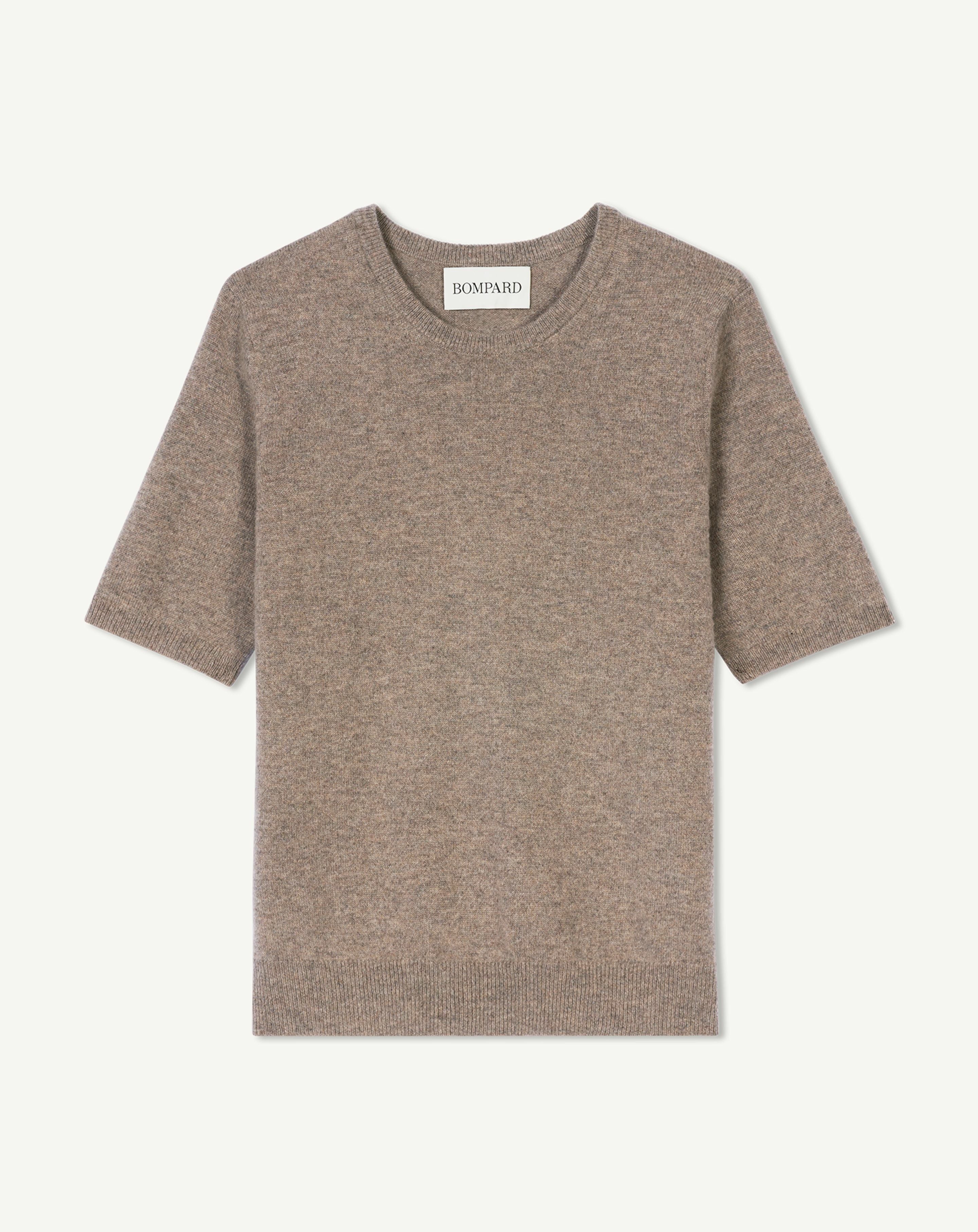 Col rond manches courtes-MILLET-100% cachemire