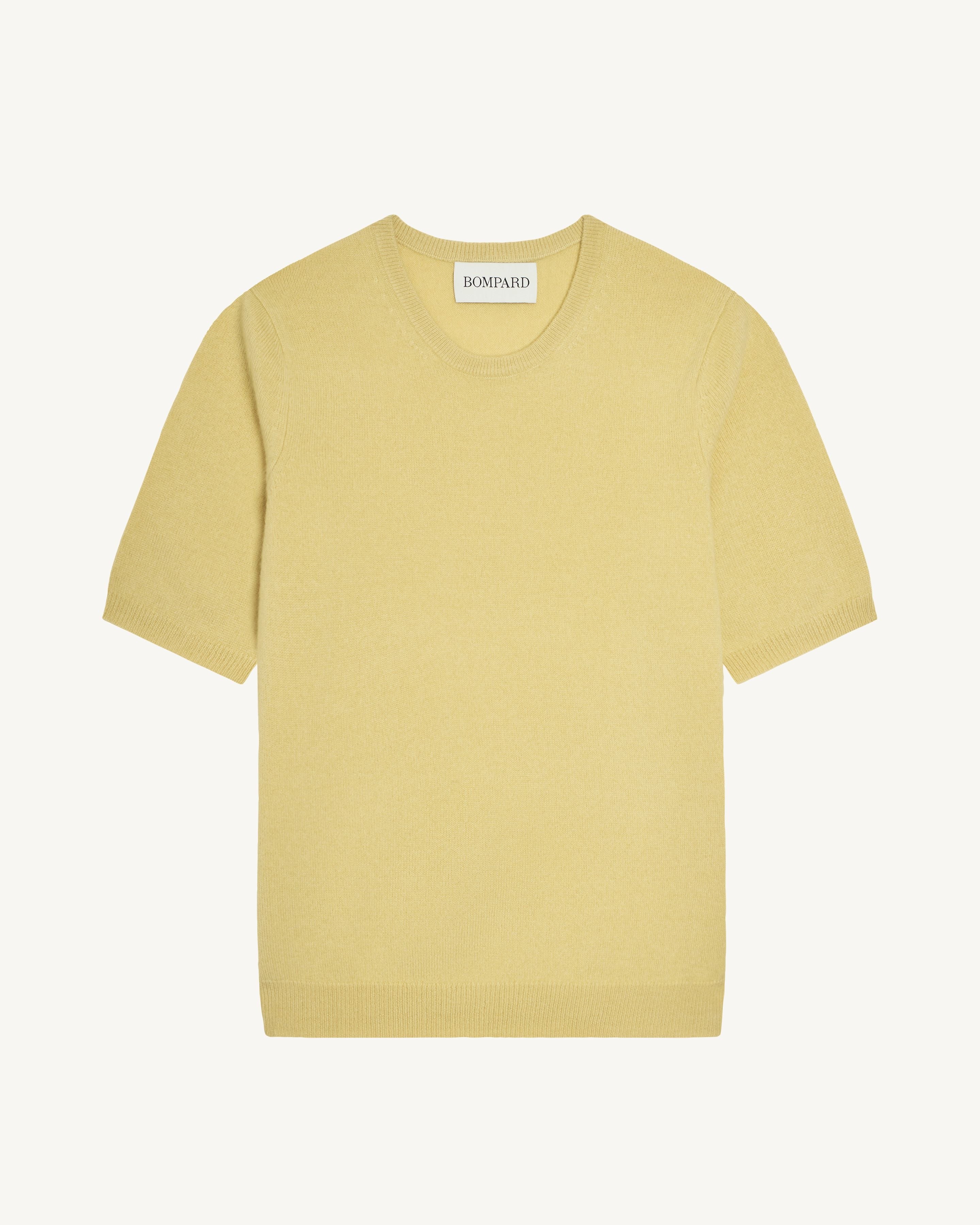 Col rond manches courtes-ACACIA-100% cachemire