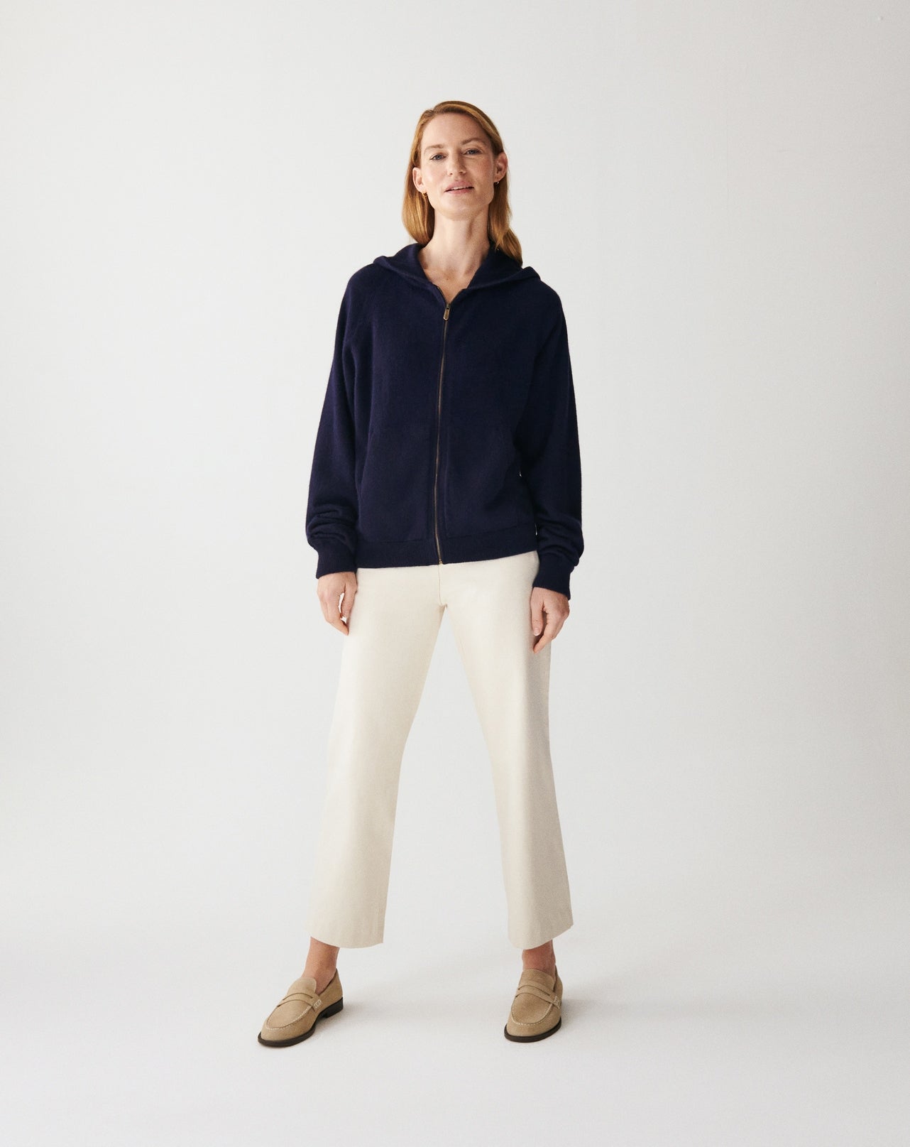 Sweat à capuche zippé casual