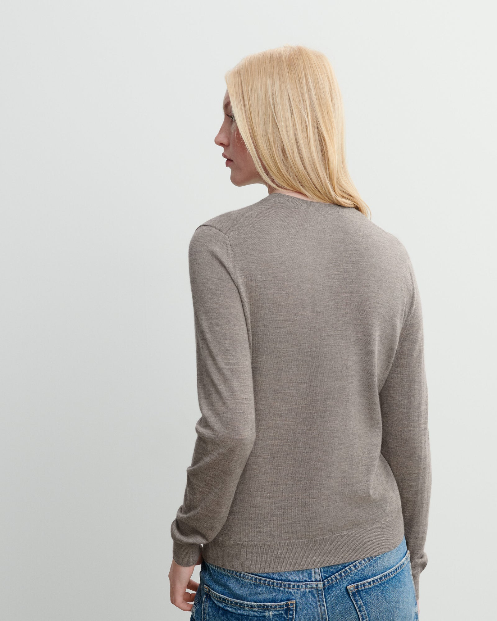 Pull col rond ultrafin-MILLET-100% cachemire