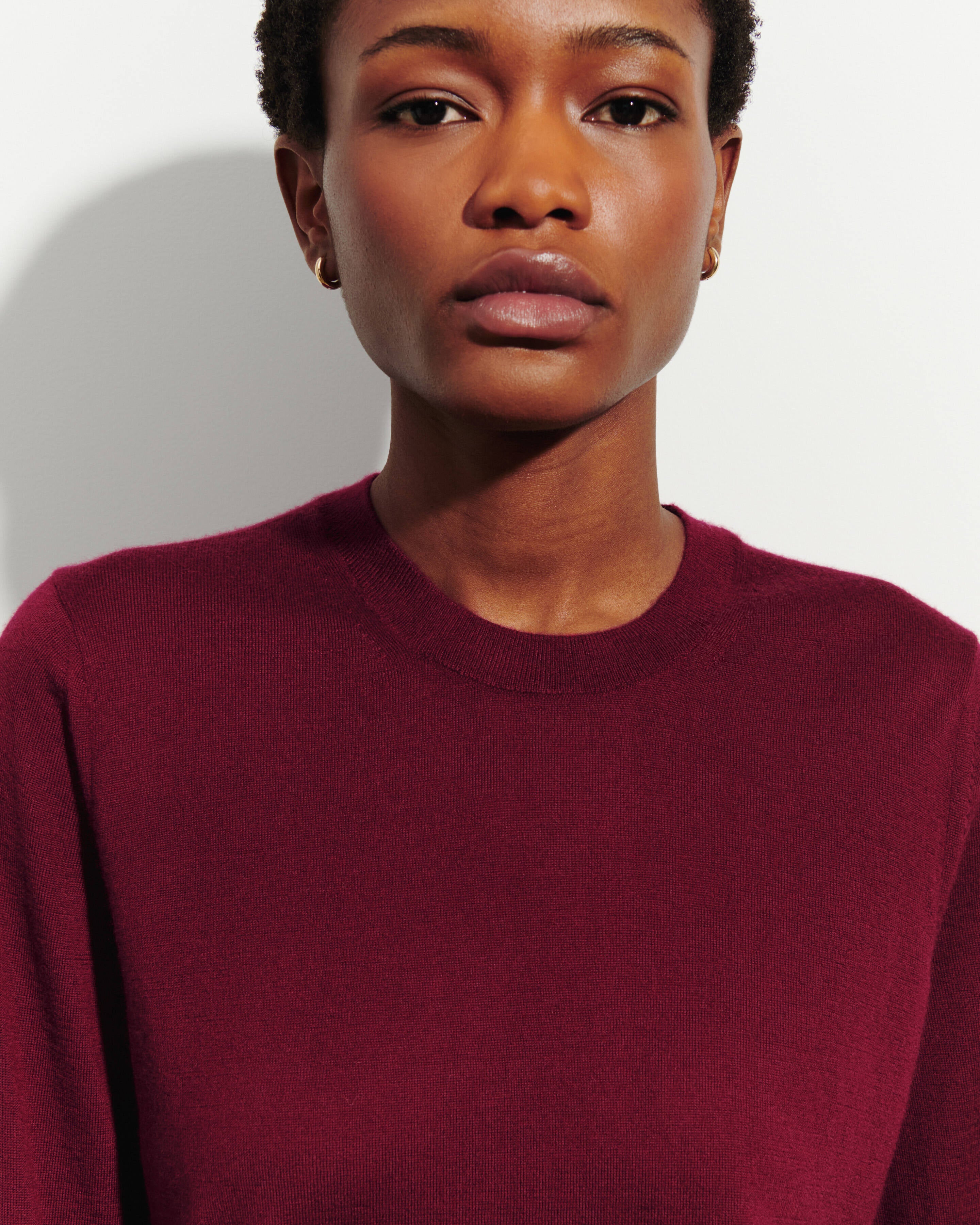 Pull col rond ultrafin-OXALIS-100% cachemire