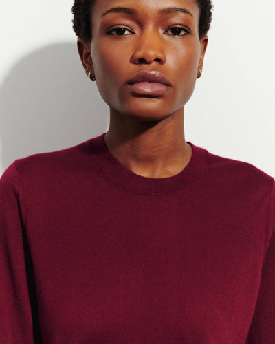 Pull col rond ultrafin-OXALIS-100% cachemire