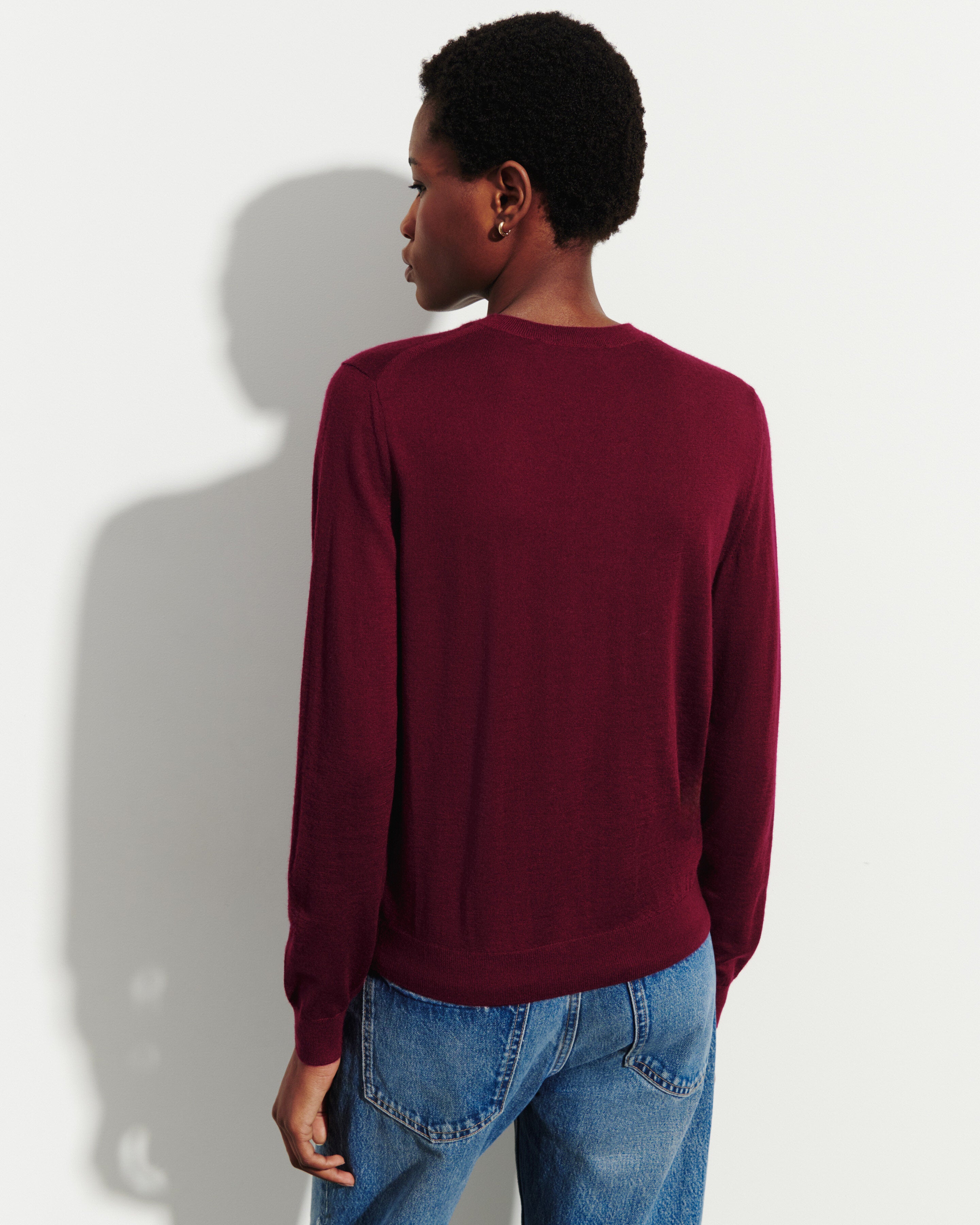 Pull col rond ultrafin-OXALIS-100% cachemire