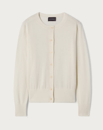 Cardigan ultrafin-NATUREL-100% cachemire