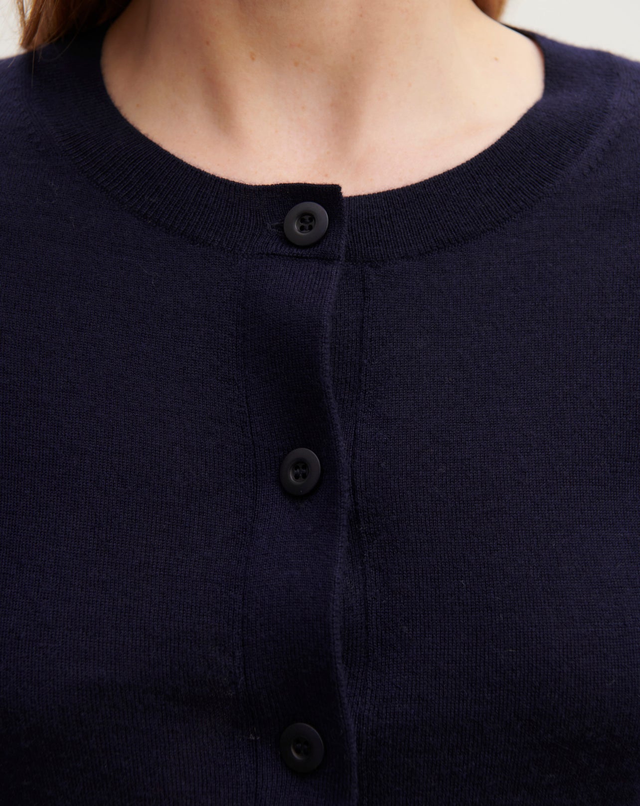 Cardigan ultrafin-MARINE-100% CACHEMIRE