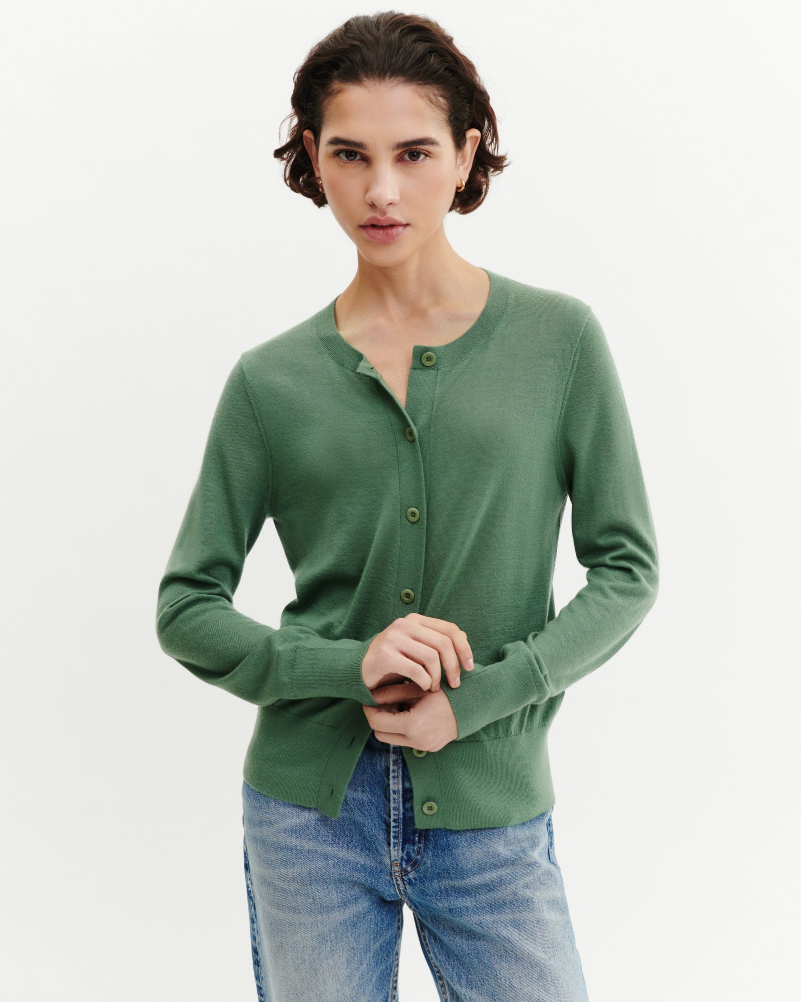 Cardigan ultrafin-JADE-100% cachemire