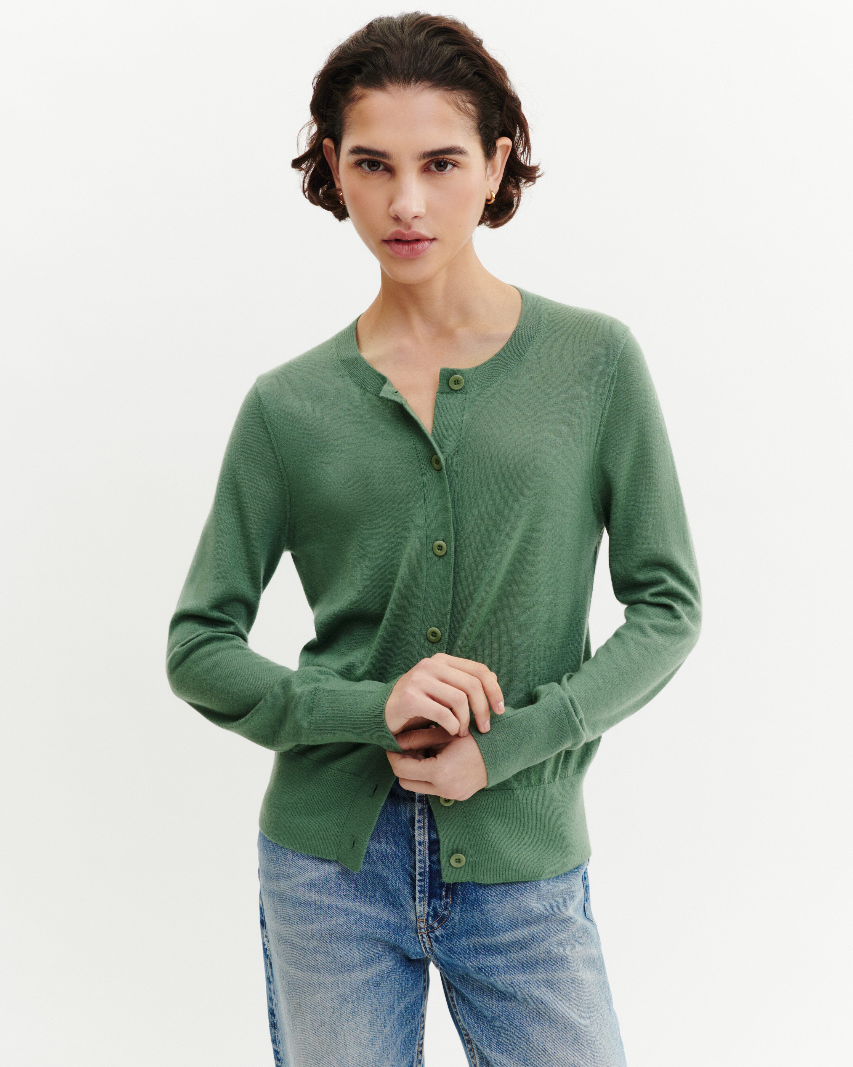 Cardigan ultrafin-JADE-100% cachemire