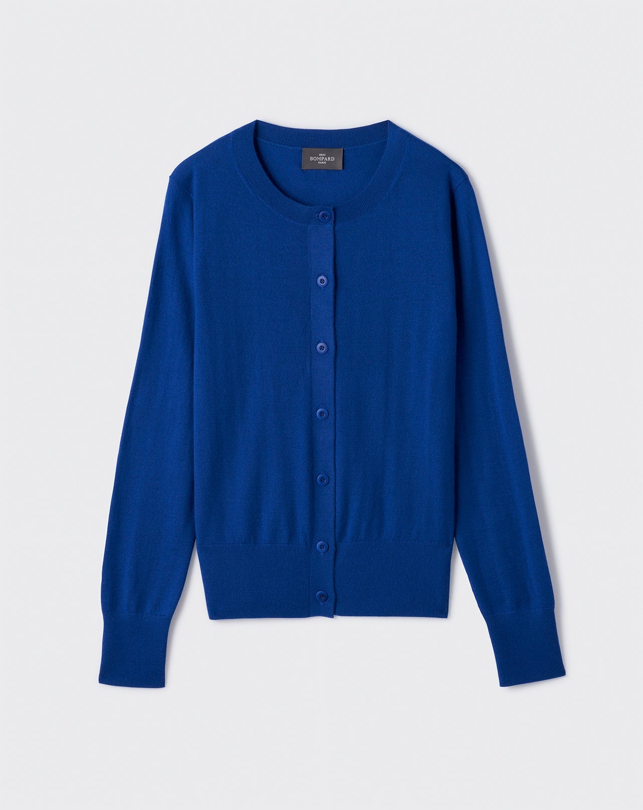 Cardigan ultrafin-BLEU APNEE-100% CACHEMIRE