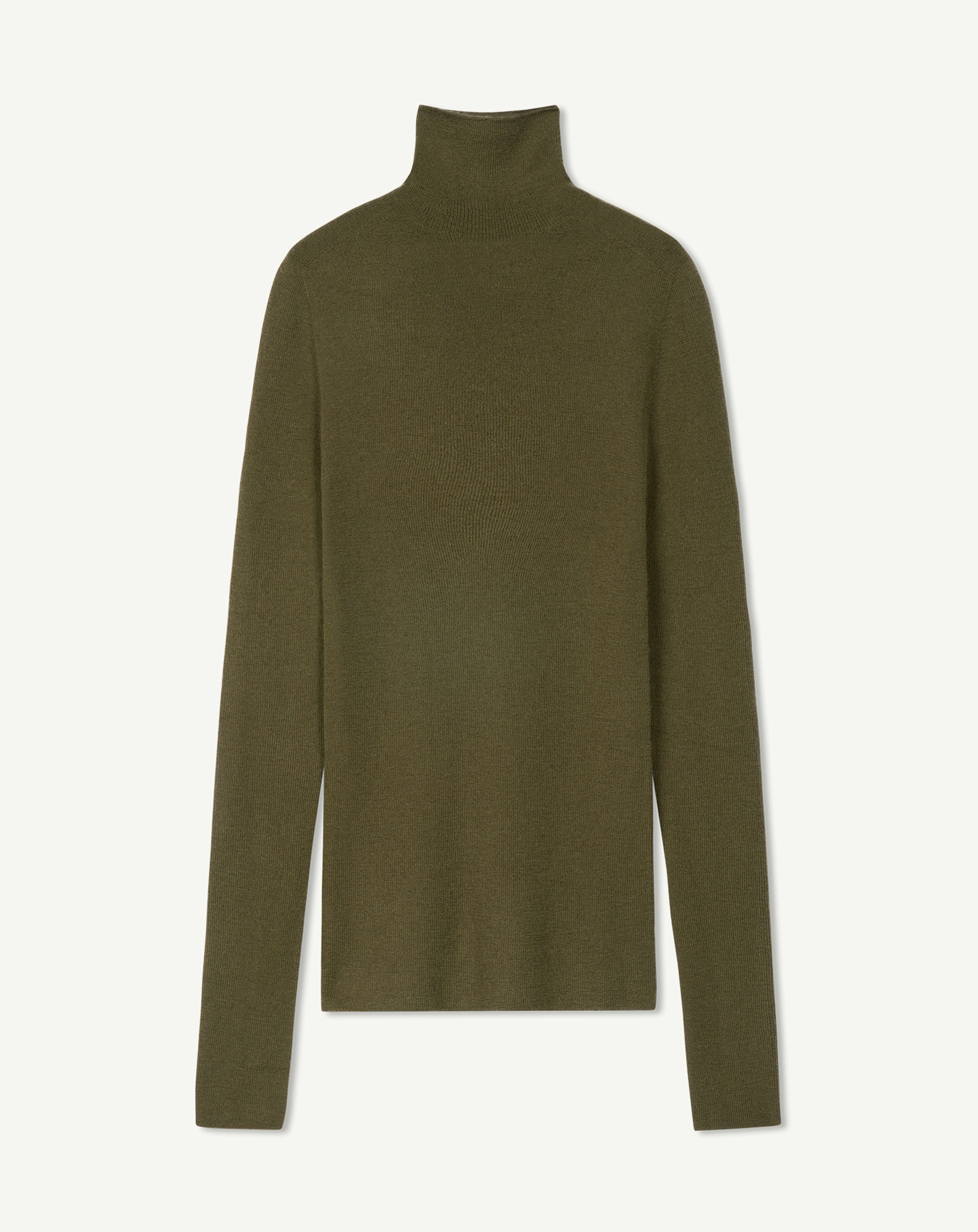 Col roulé ultrafin sans couture-BRONZE-100% cachemire