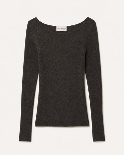 Col rond ultrafin sans coutures-RISTRETTO-100% cachemire