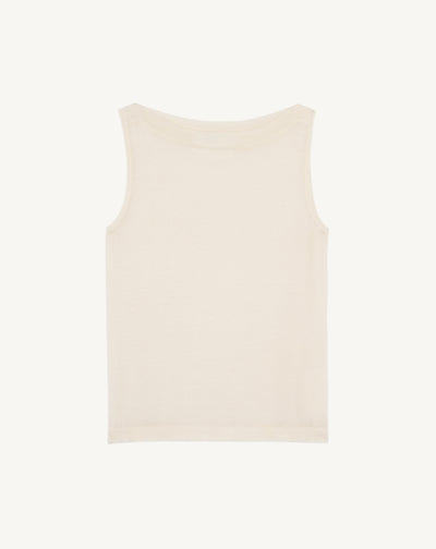 Débardeur col bateau-NATUREL-70% cachemire 30% soie