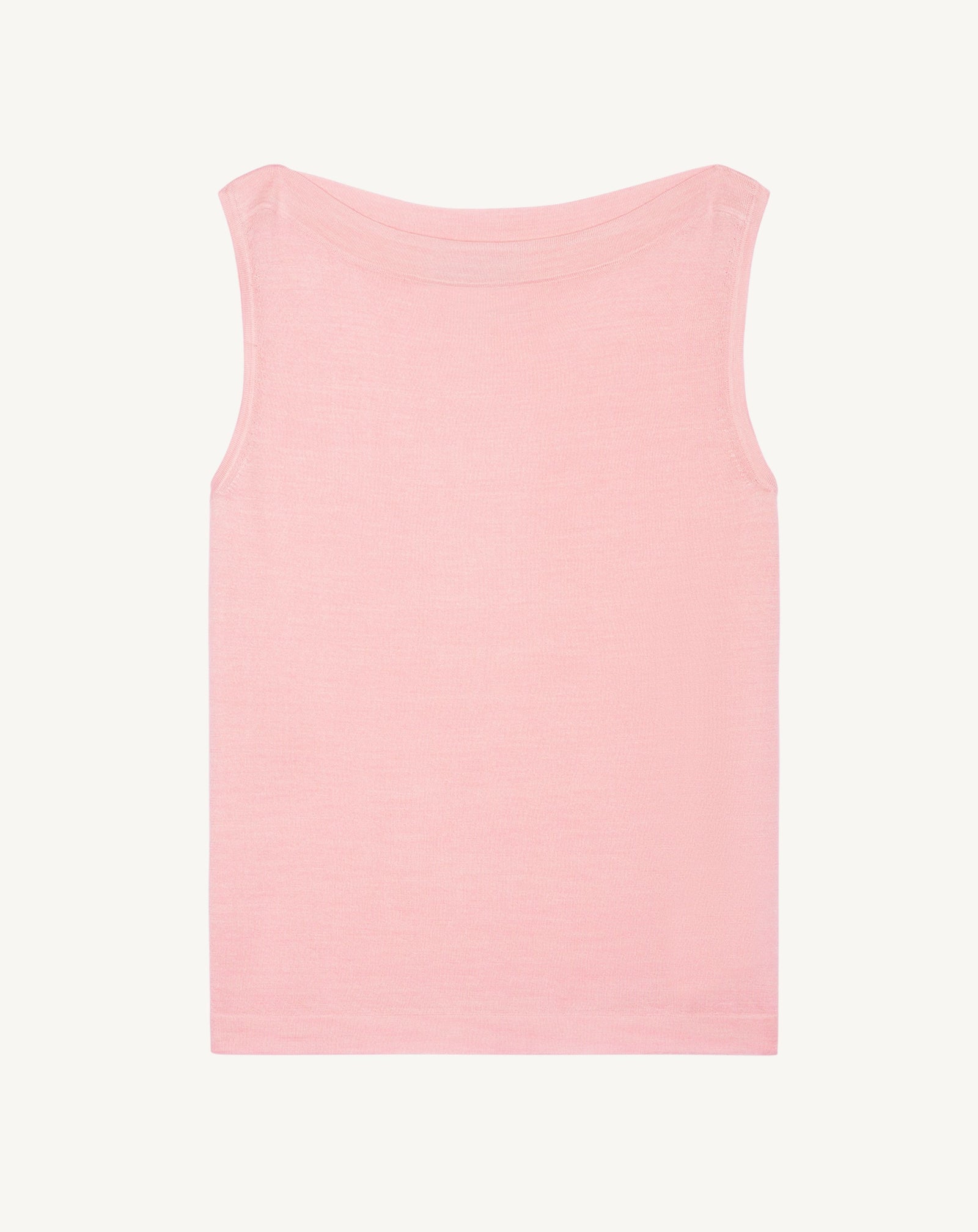 Débardeur col bateau-SAKURA-70% cachemire 30% soie