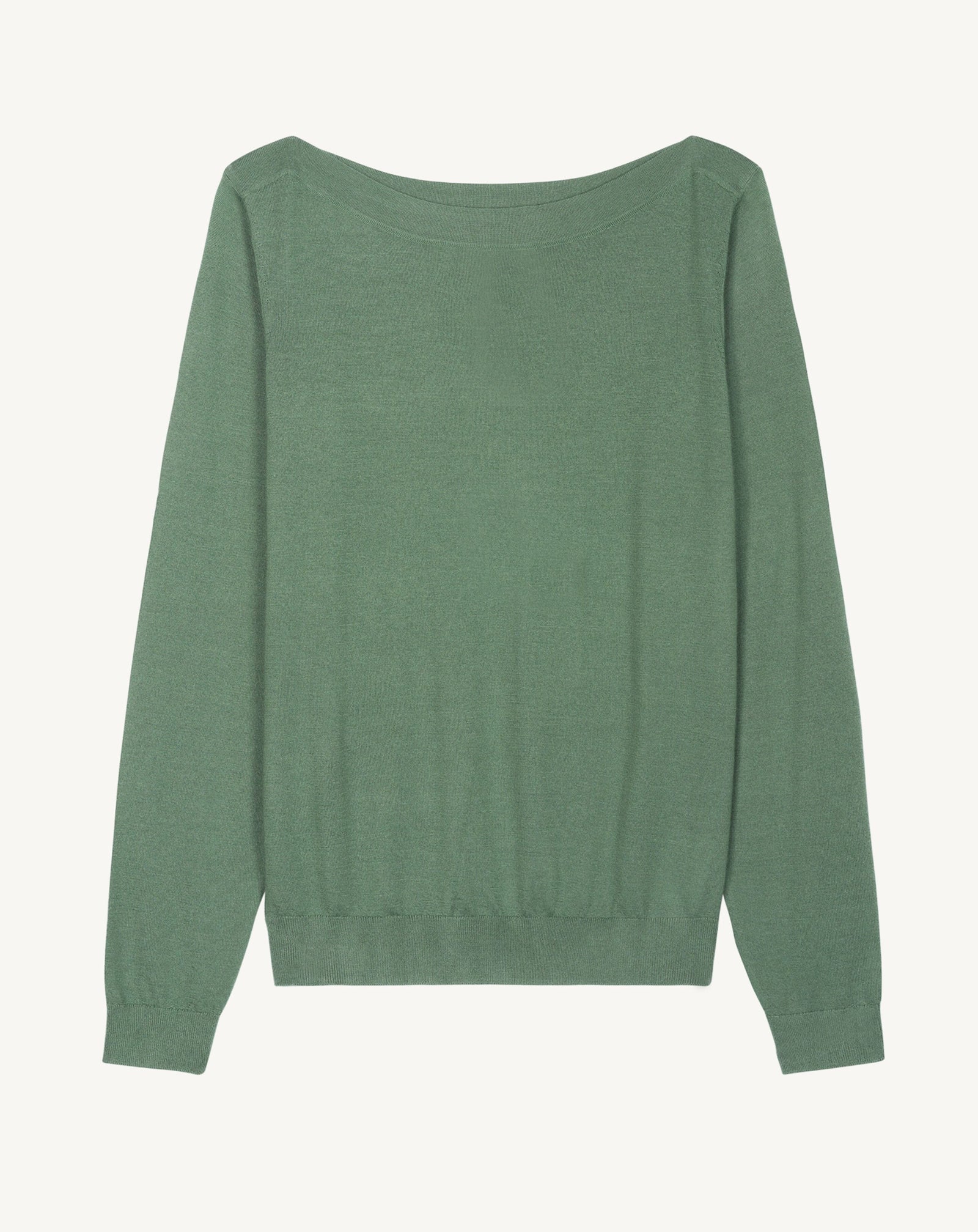 Col bateau ultrafin-JADE-100% cachemire