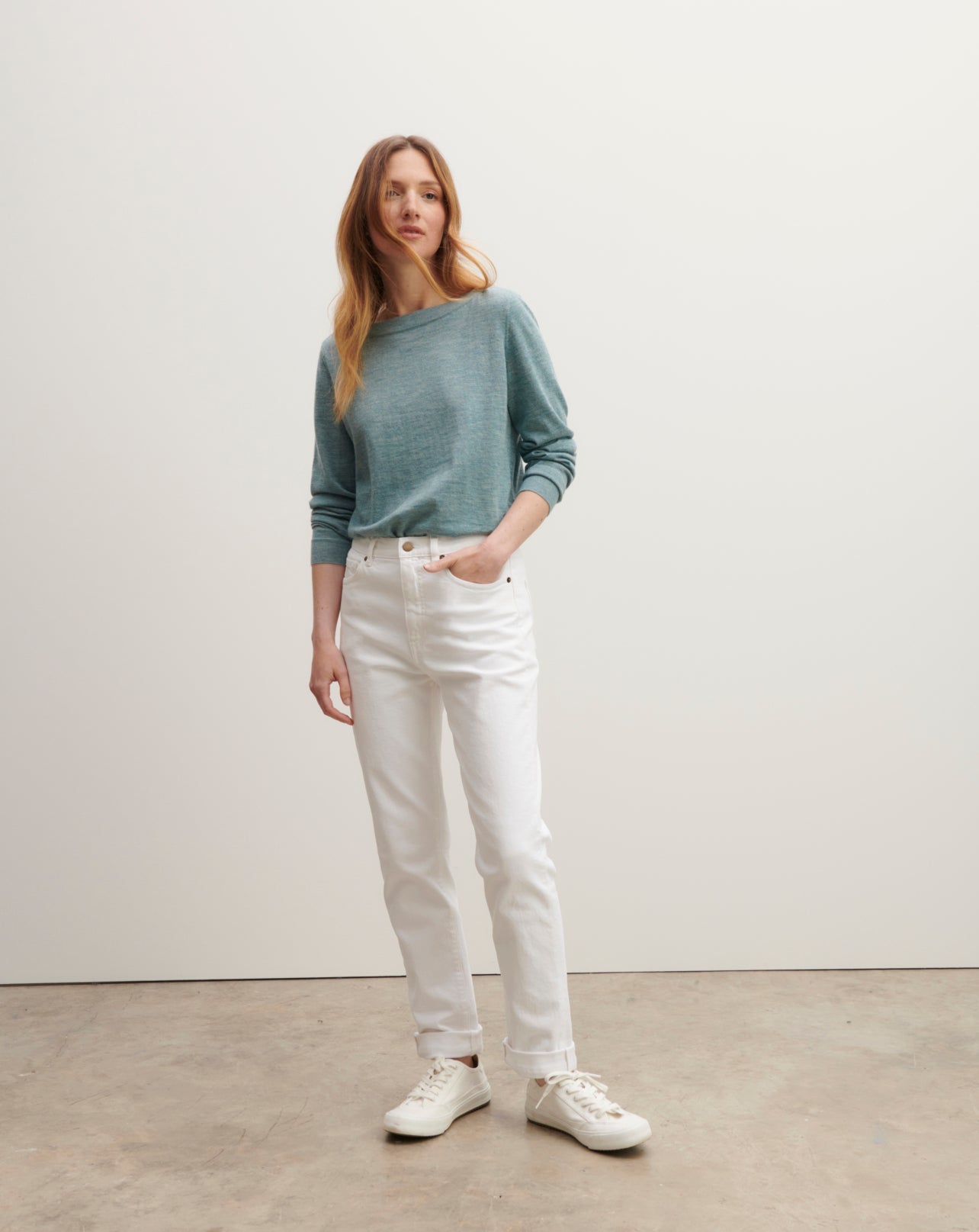 Col bateau ultrafin-MARLOW-100% cachemire