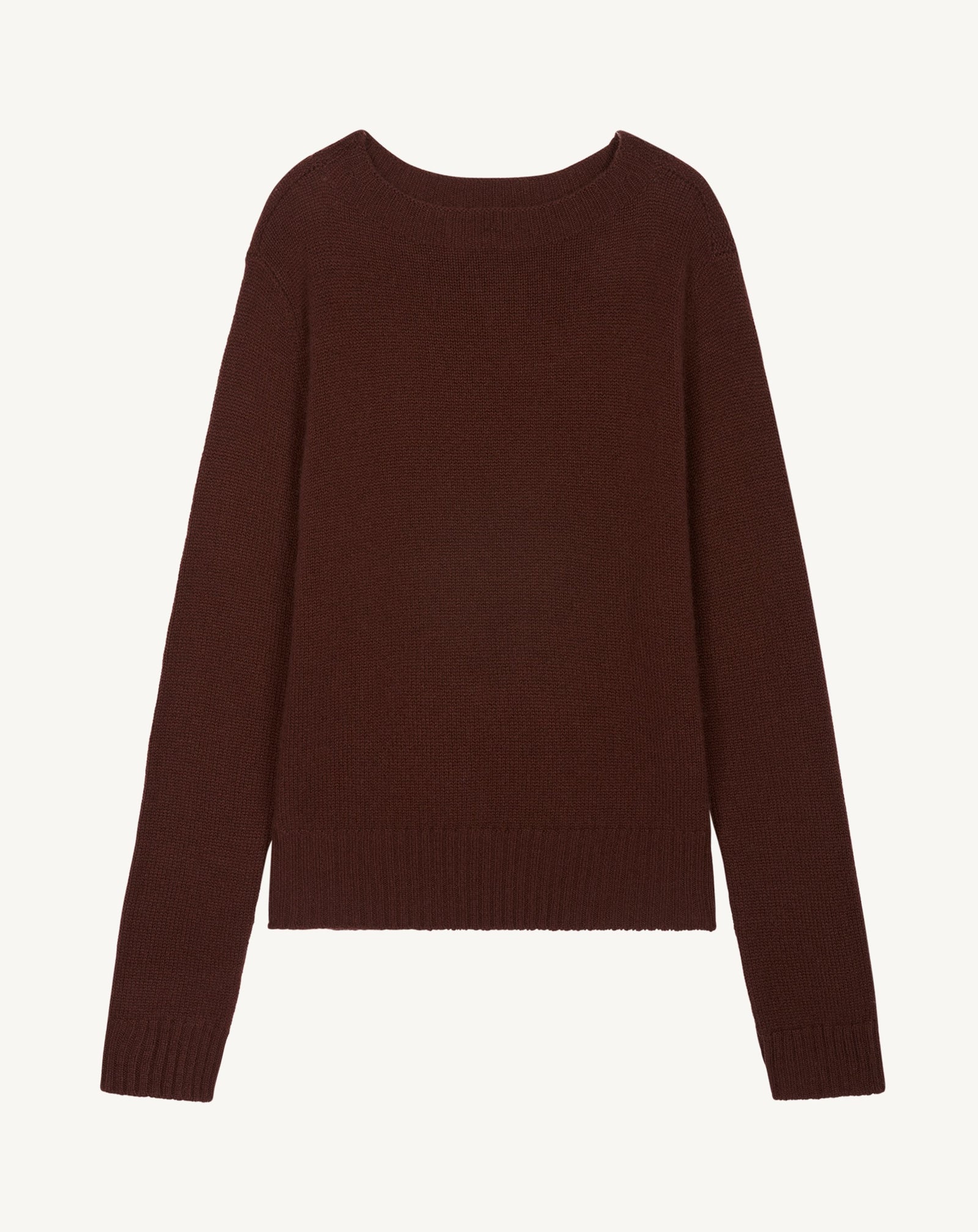 Pull col rond-CAFE-100% cachemire