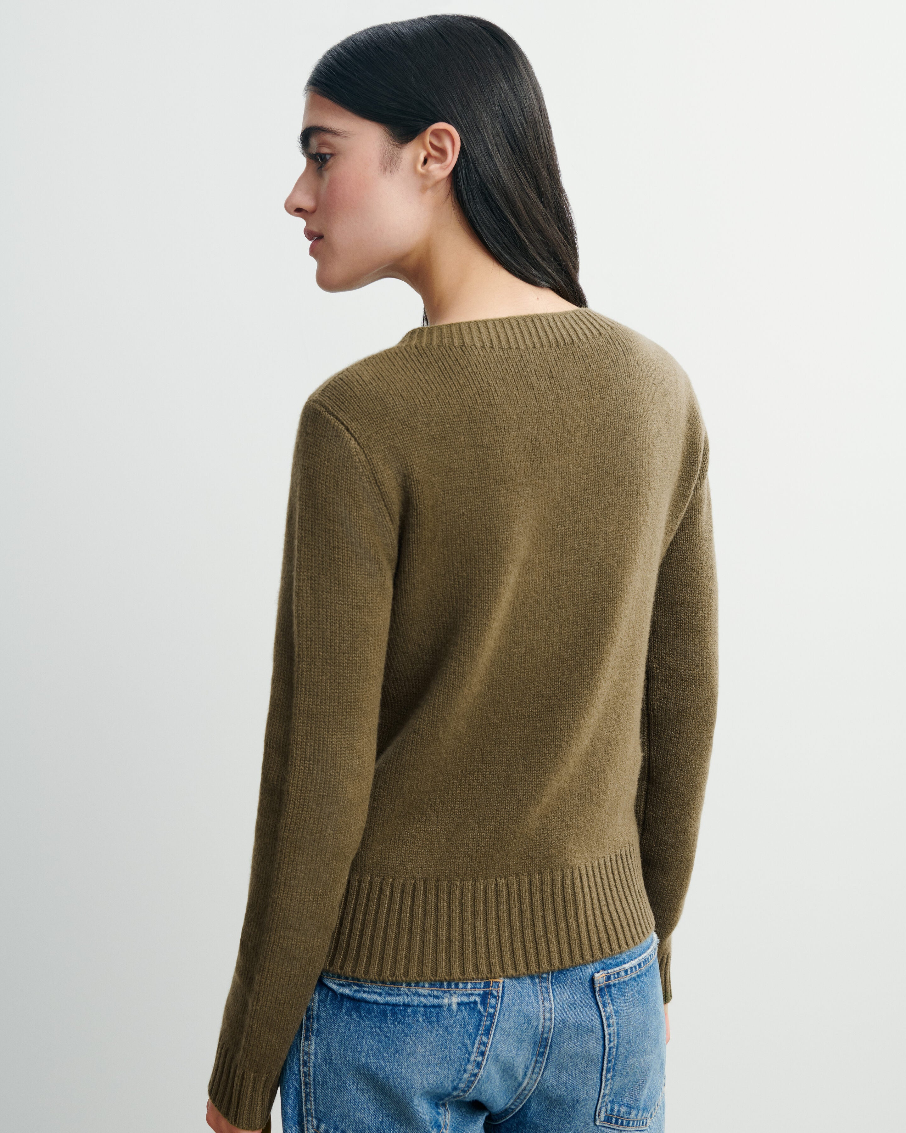 Round neck pullover in Cashmere Women bronze | Eric Bompard