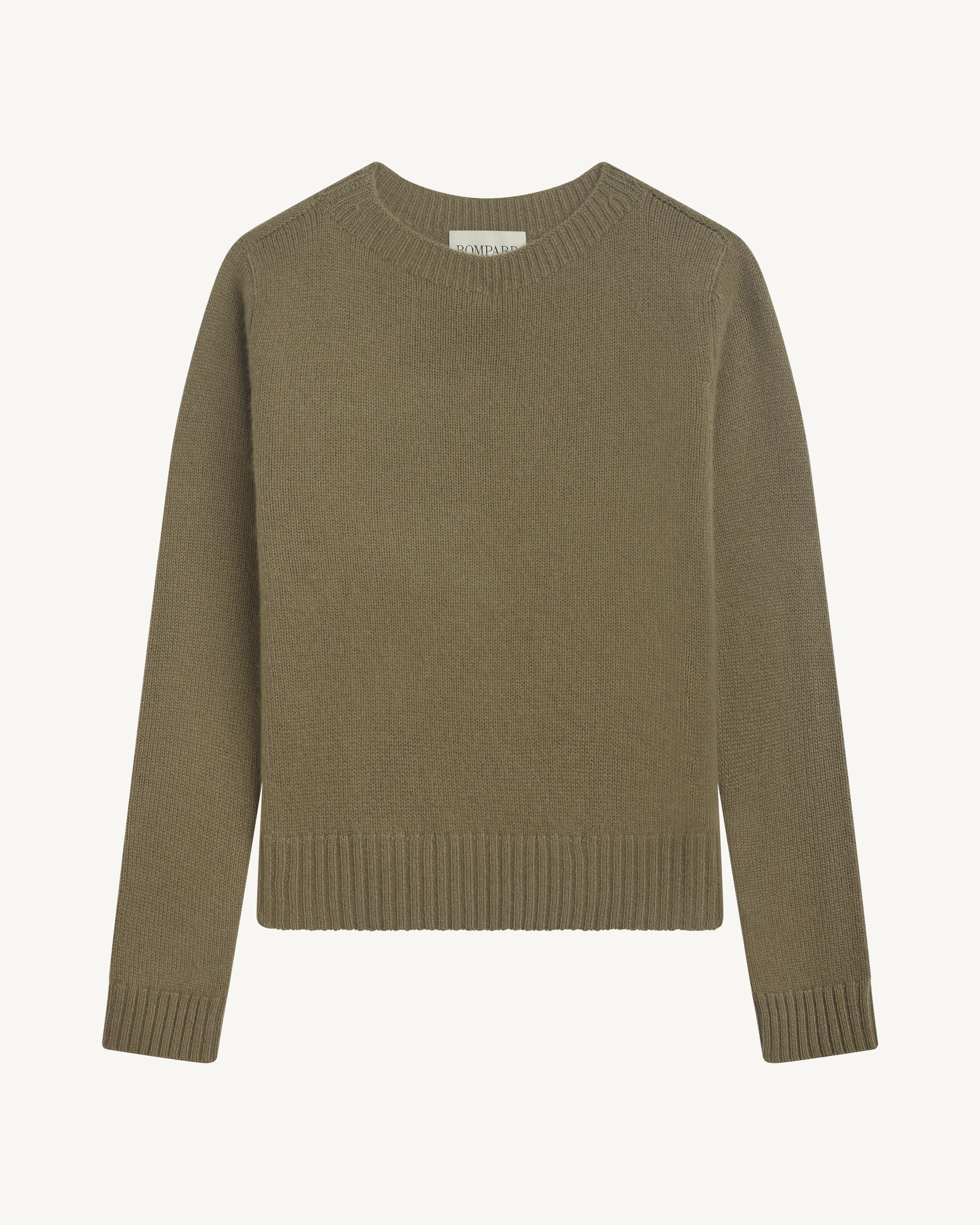 Pull col rond-ARGILE-100% cachemire