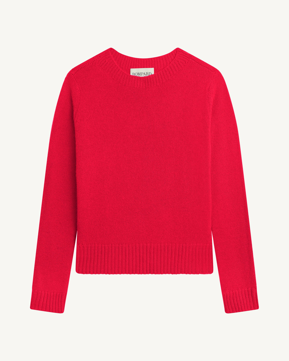 Pull col rond-ROUGE QUARANTE-100% cachemire