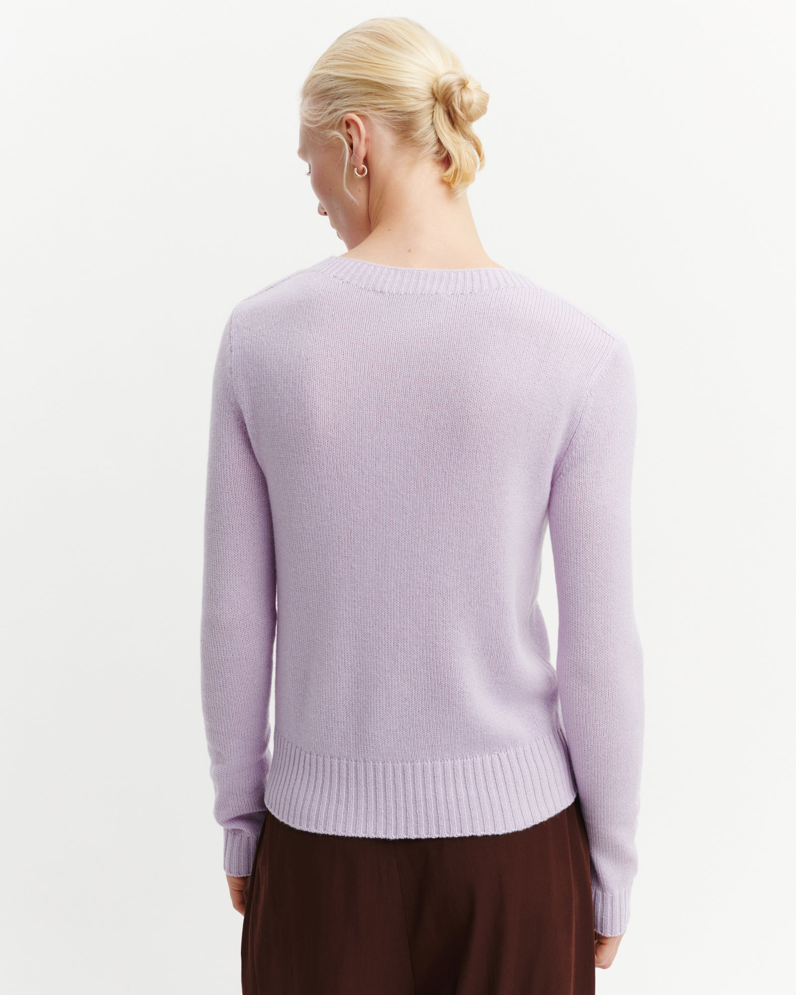 Pull col rond-JACINTHE-100% cachemire