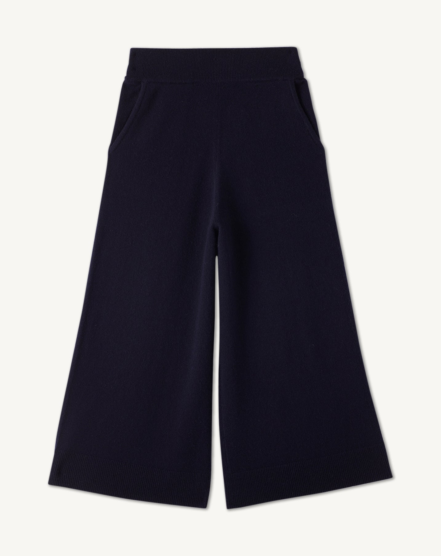 Jupe culotte en maille-MARINE-100% cachemire