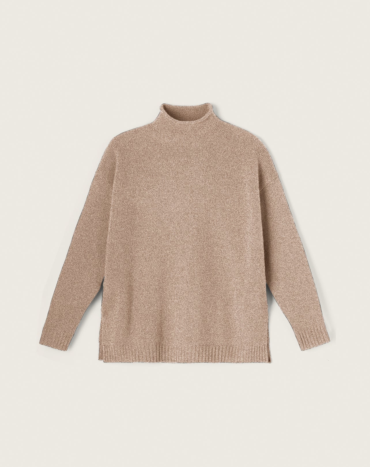 Pull col montant ample-MILLET-100% CACHEMIRE