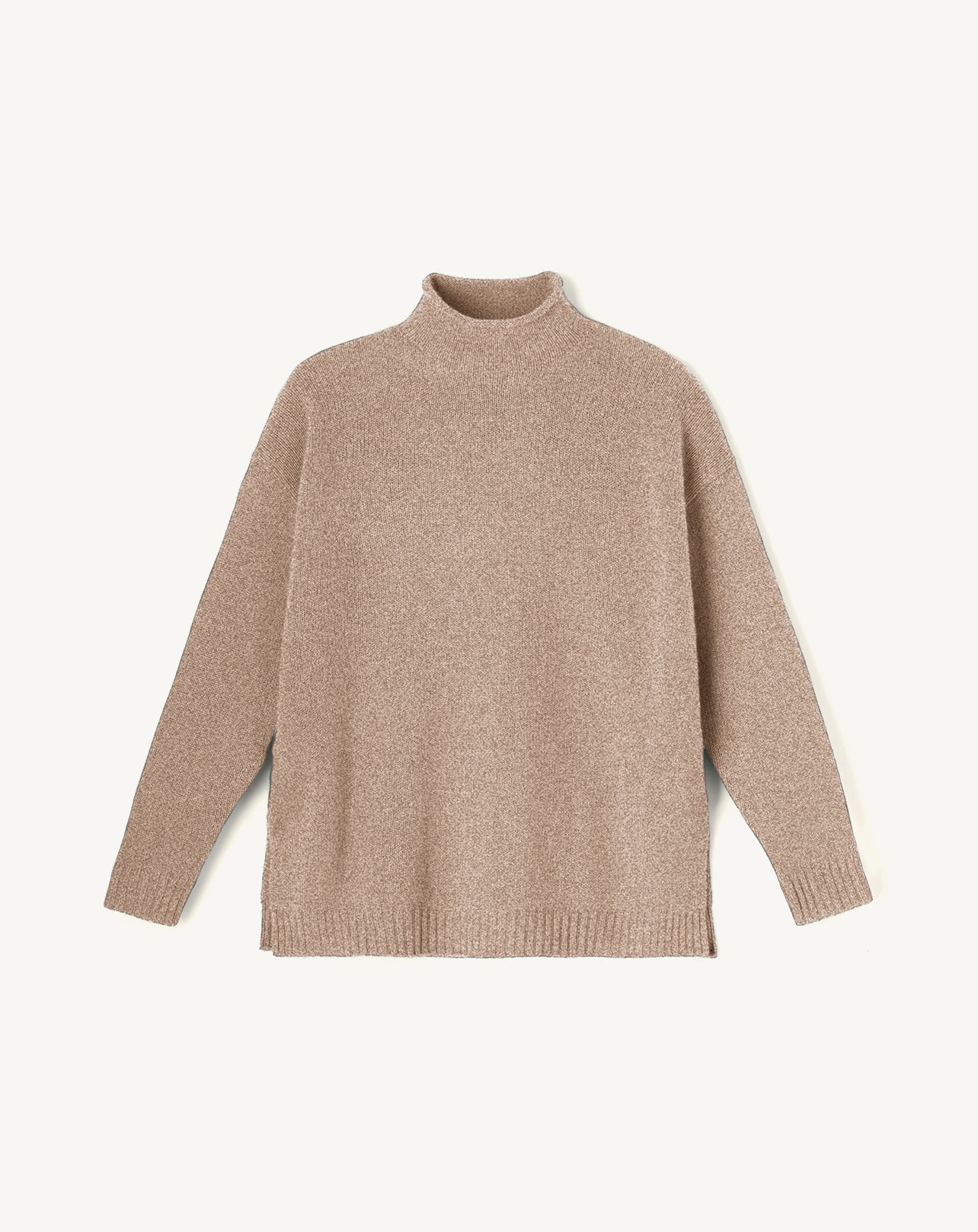 Pull col montant ample-MILLET-100% cachemire