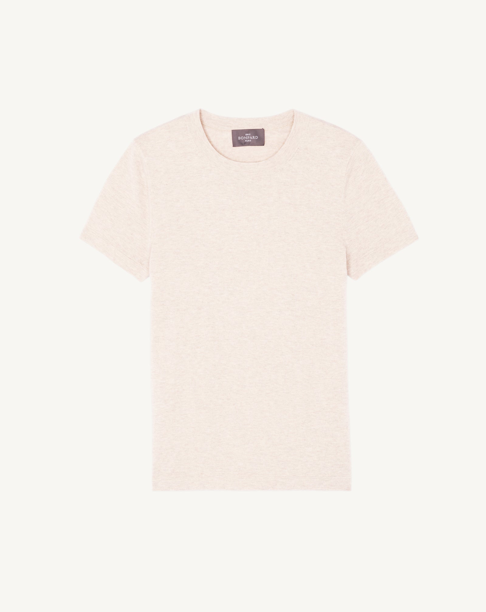 T-shirt ultrafin-TOURTERELLE-85% pima coton 15% cachemire