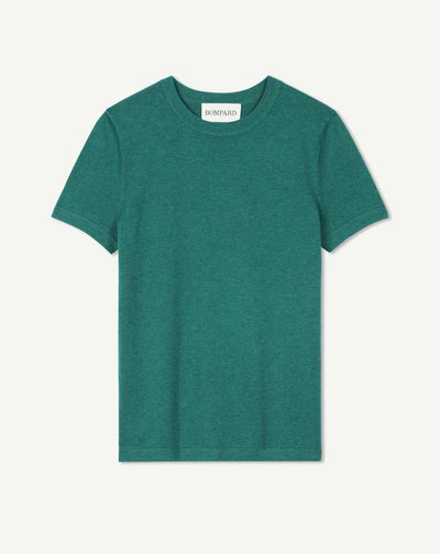 T-shirt ultrafin-CEDRE-85% pima coton 15% cachemire