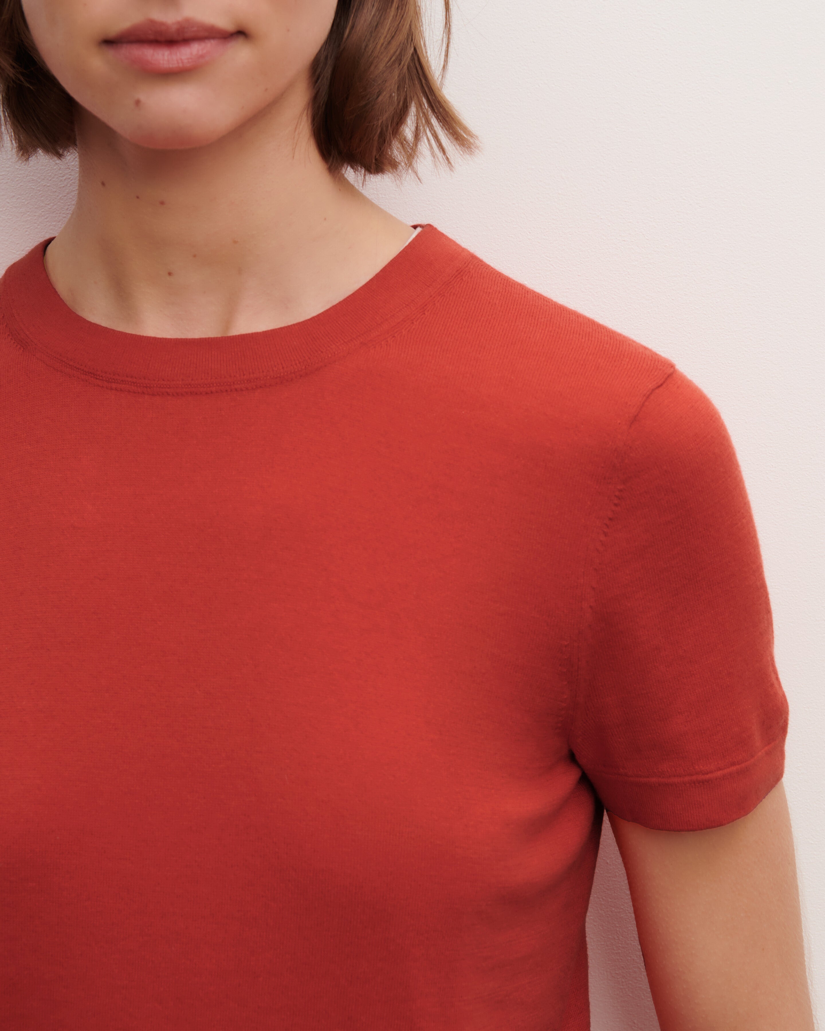 T-shirt ultrafin-SANTA FE-85% pima coton 15% cachemire