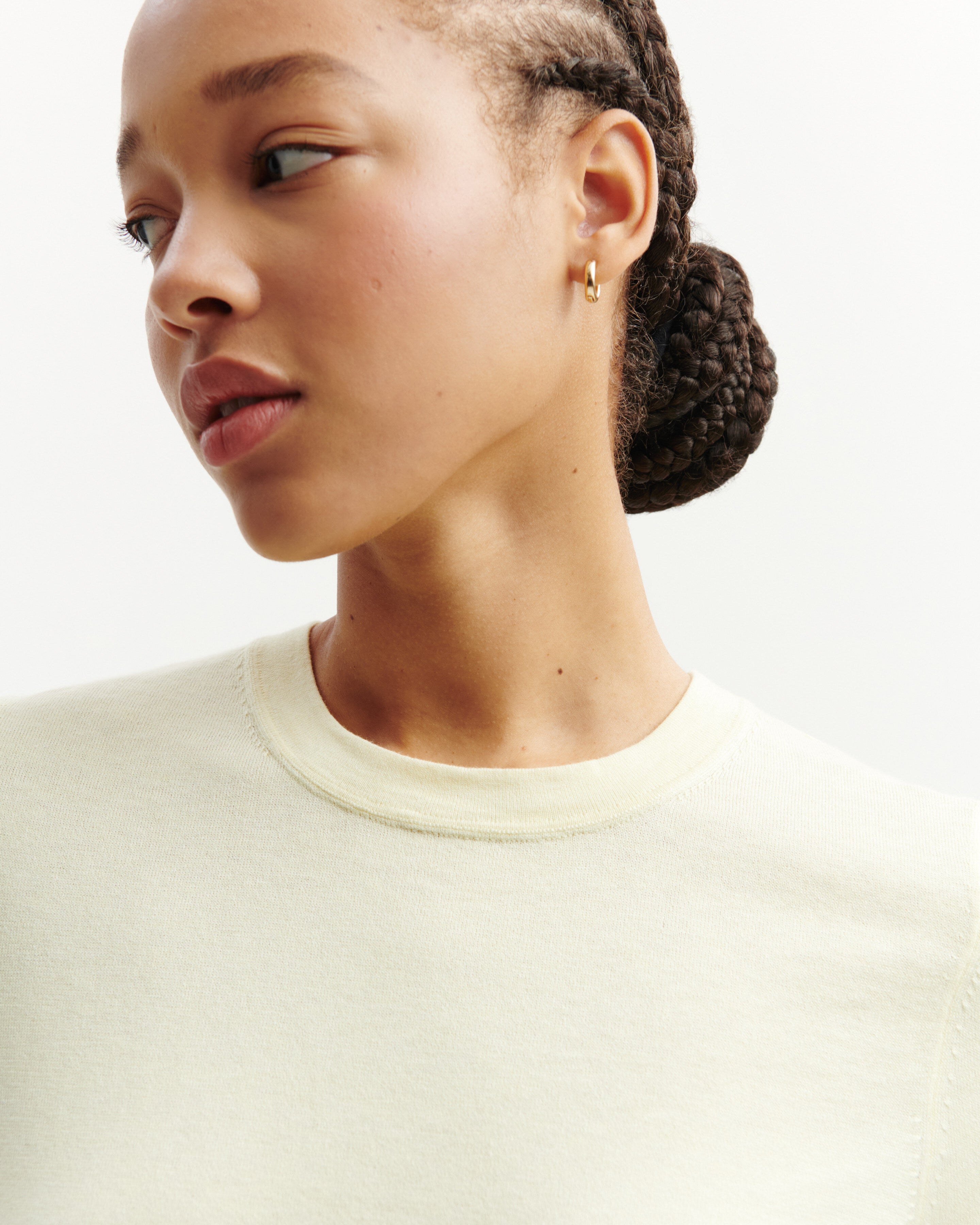 T-shirt ultrafin-ZESTE-85% pima coton 15% cachemire