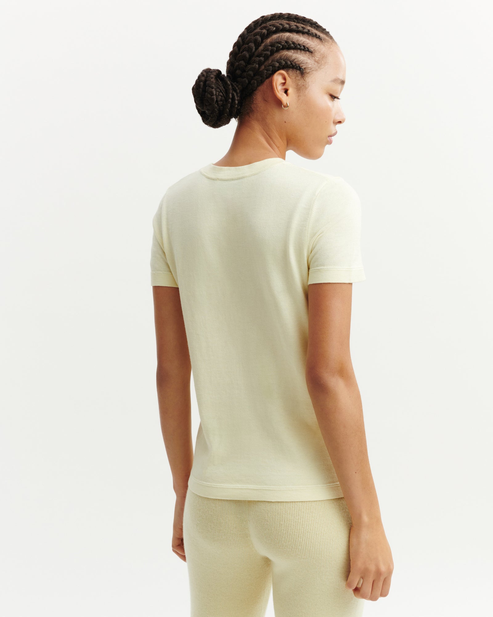 T-shirt ultrafin-ZESTE-85% pima coton 15% cachemire