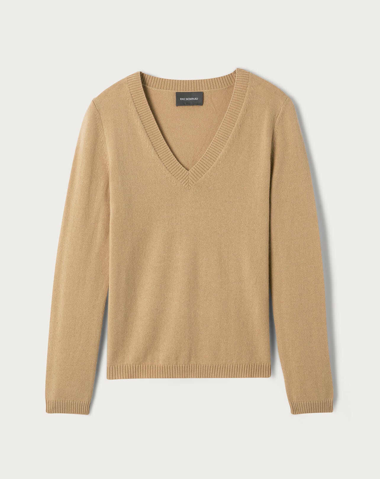 Pull V cintré-PAMPAS-70% cachemire 30% soie