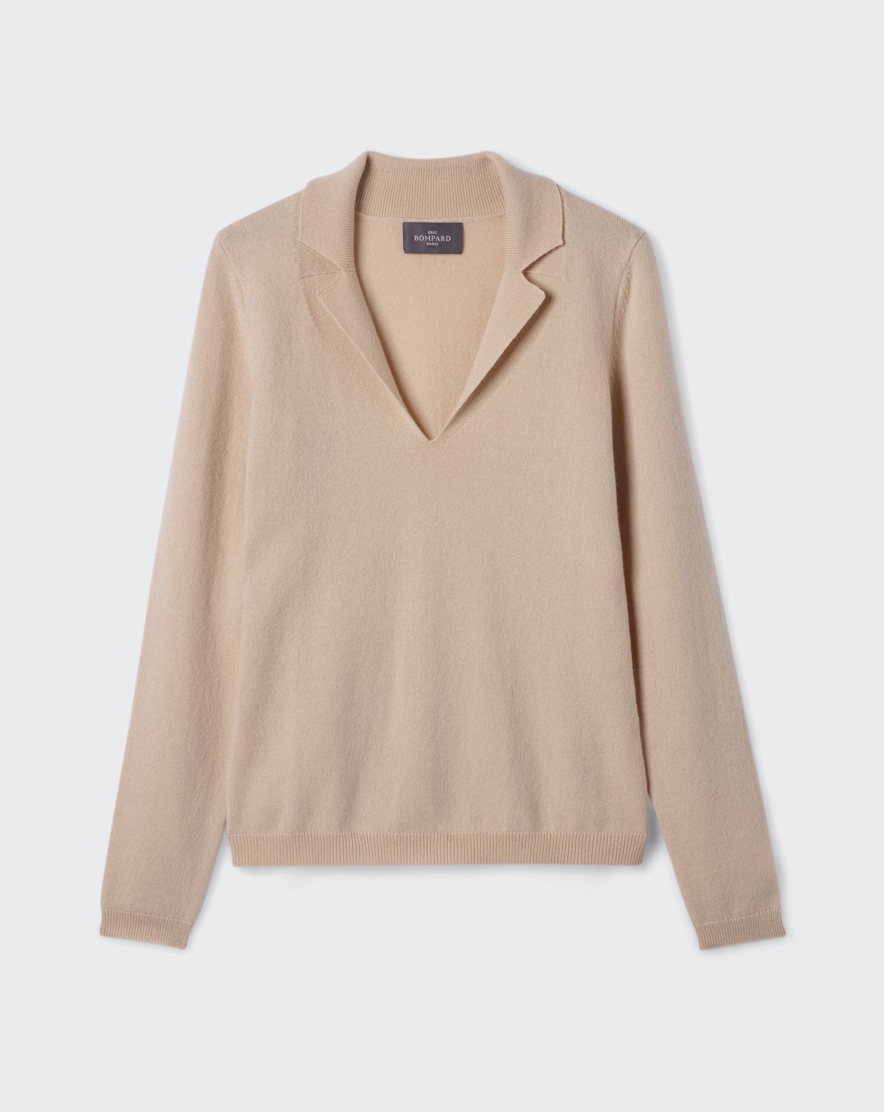 Pull col vareuse-CAMOMILLE-100% CACHEMIRE