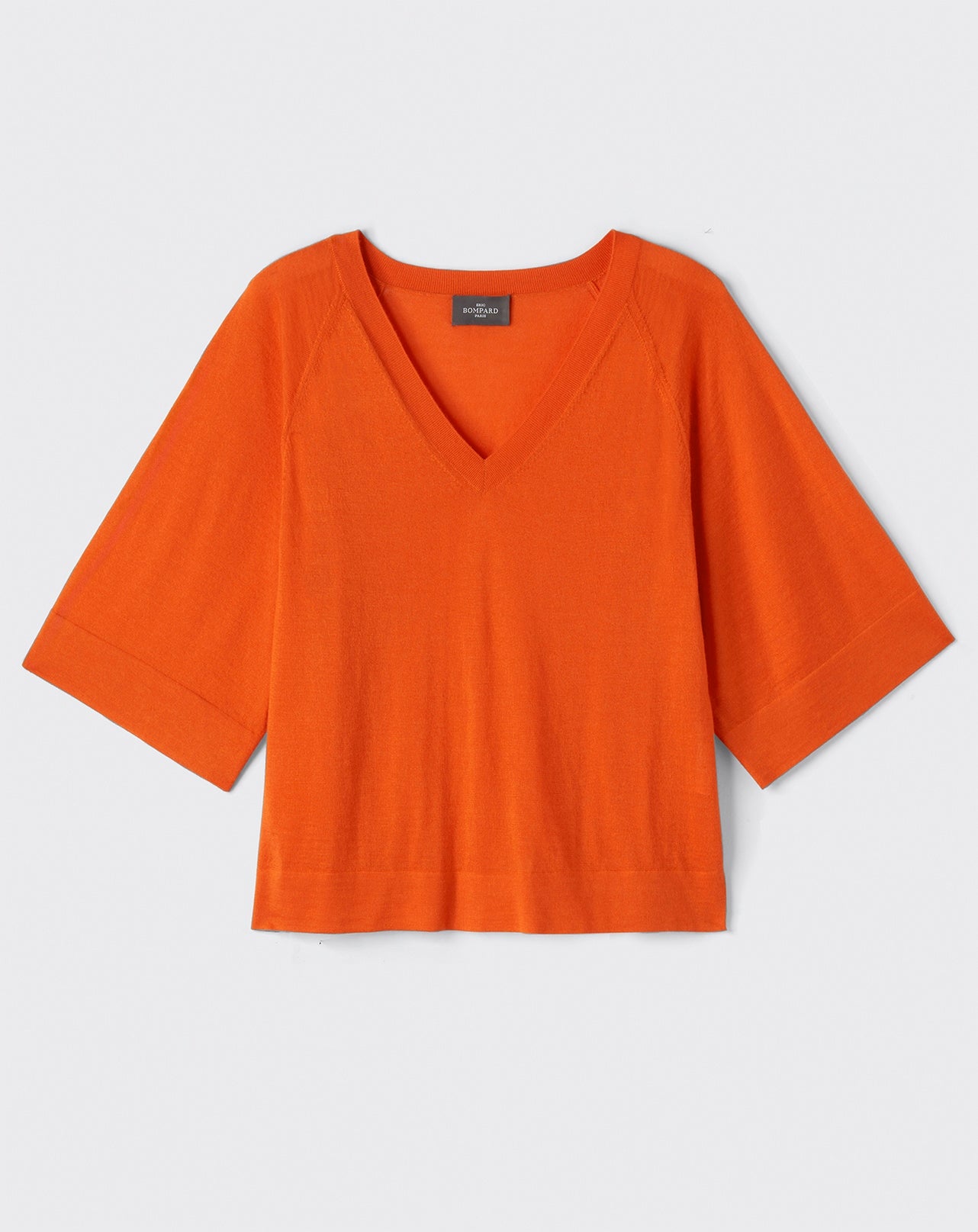Pull V kimono-SOLARO-70% CACHEMIRE 30% SOIE