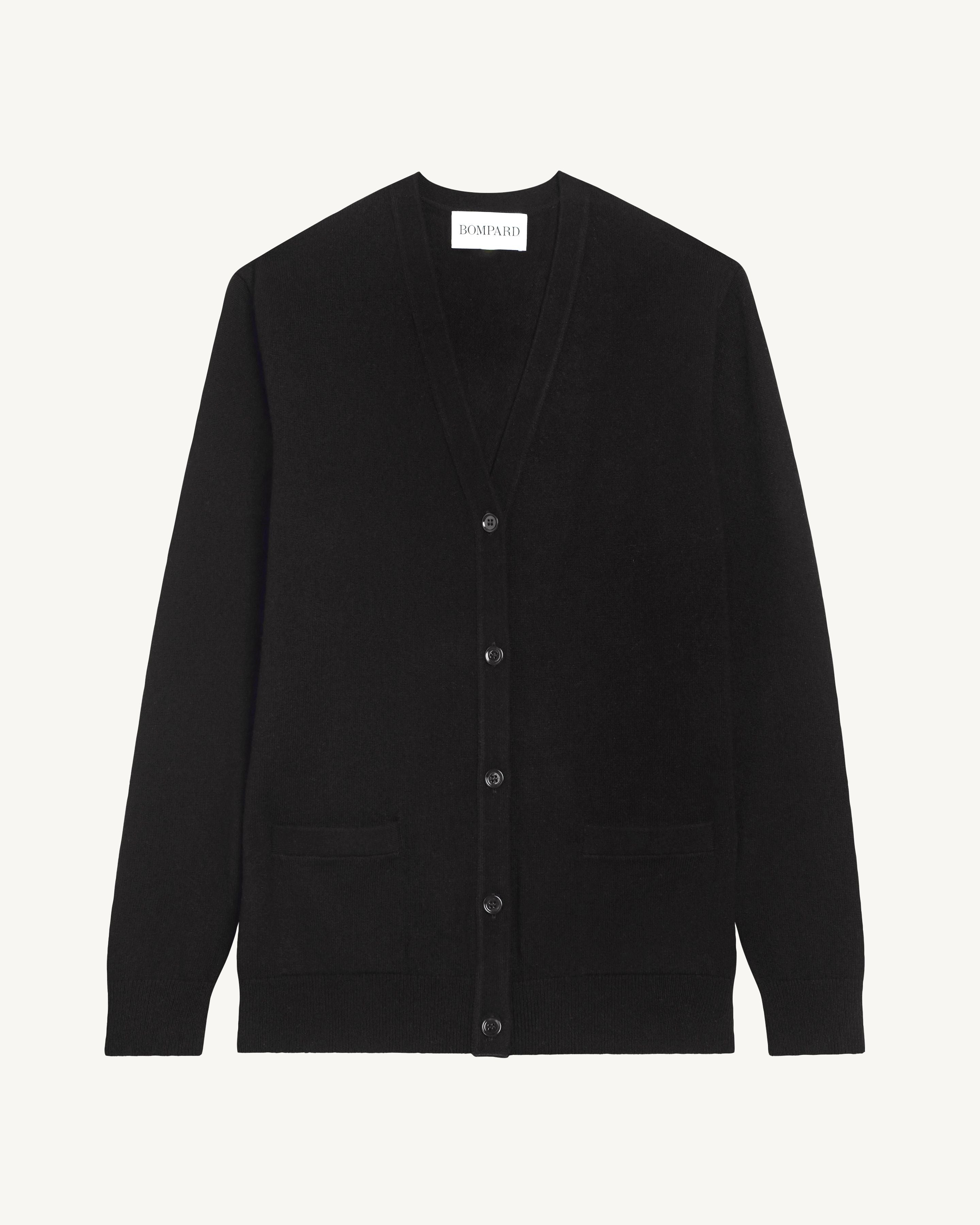 Gilet Origines-NOIR-100% cachemire