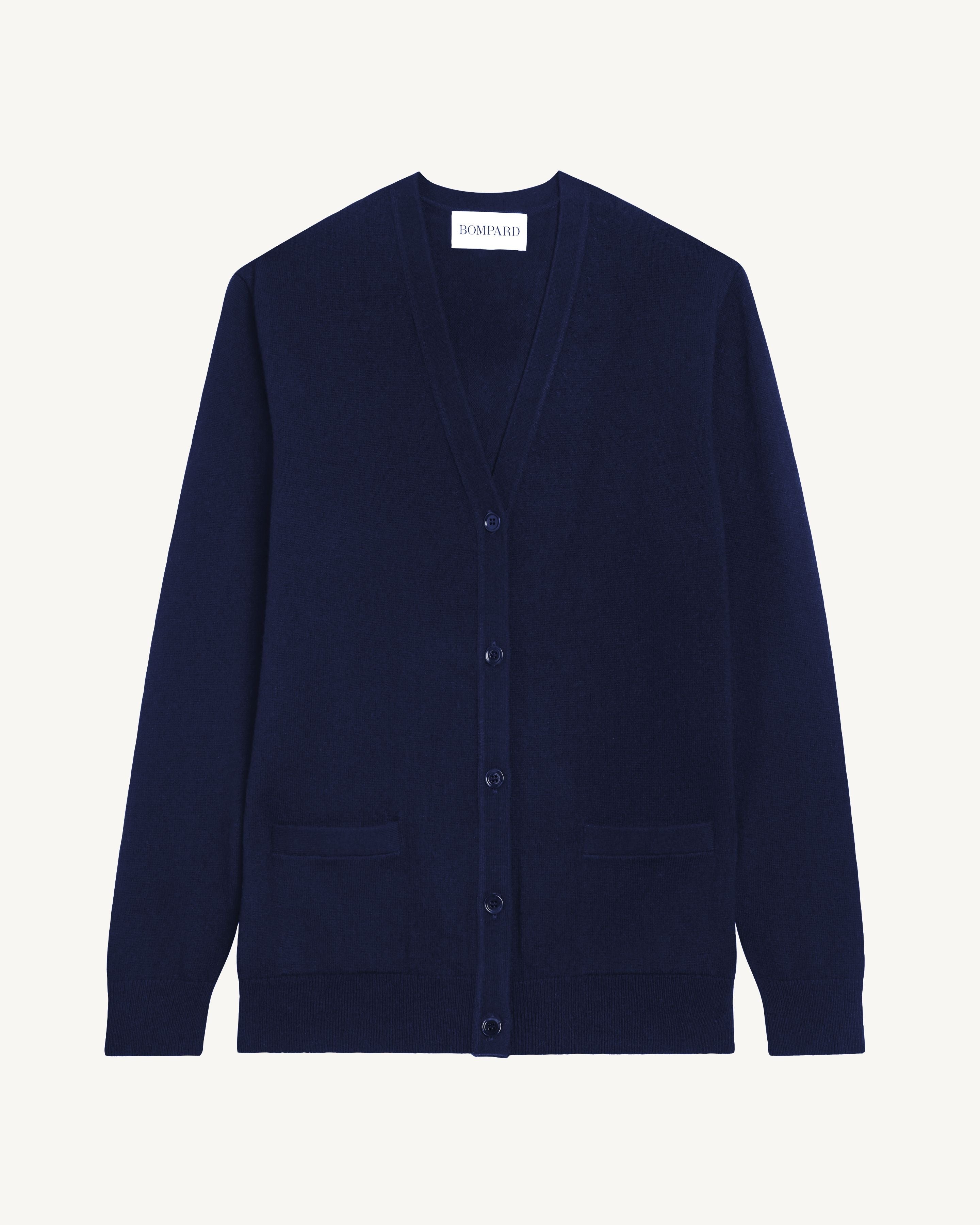 Gilet Origines-MARINE-100% cachemire